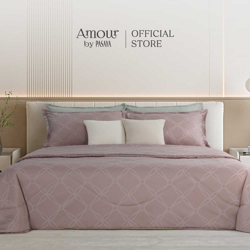 ชุดผ้าปูที่นอนรัดมุม ขนาด 5 ฟุต VERBENA COLLECTION 460 Serie