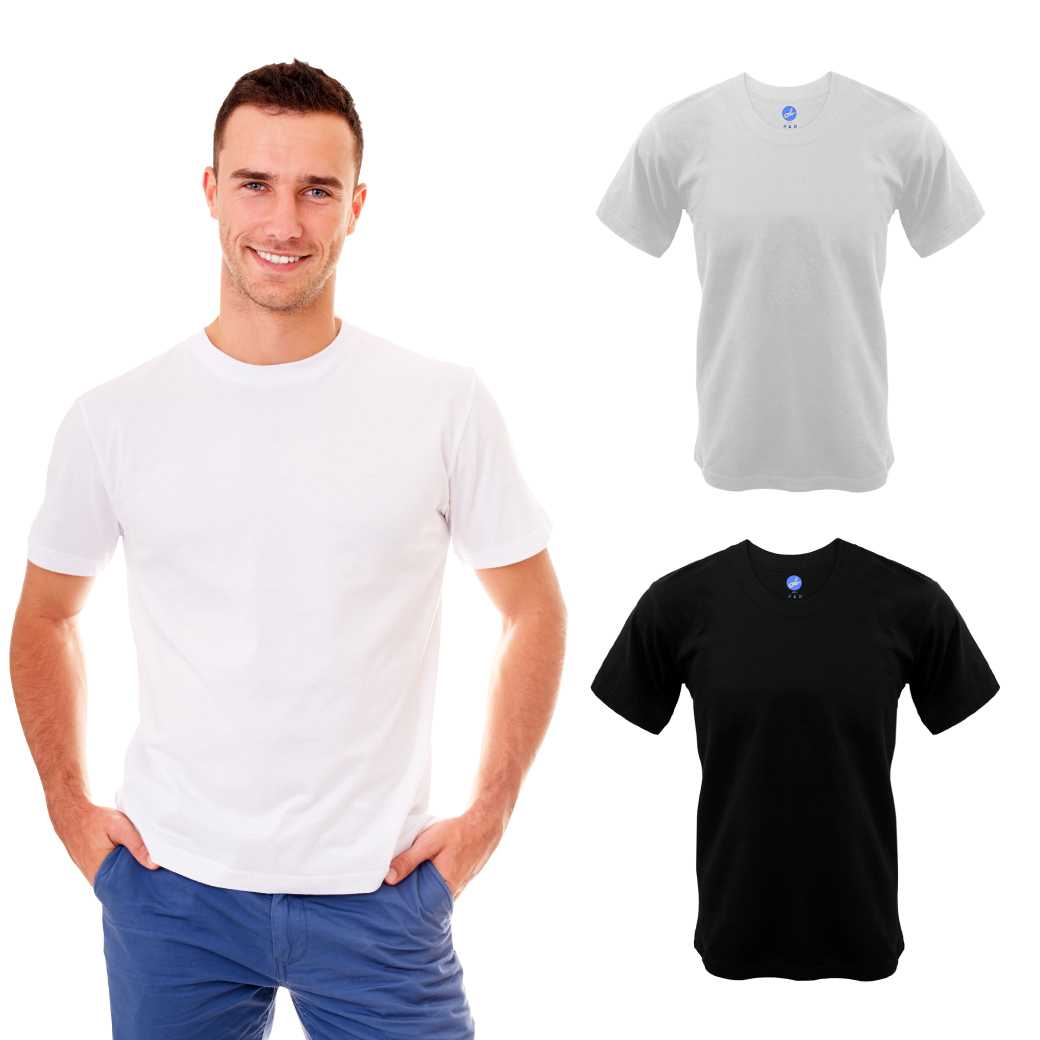 เสื้อยืดคอกลม แขนสั้น รุ่น T555 (3 ตัว / 1 กล่อง)