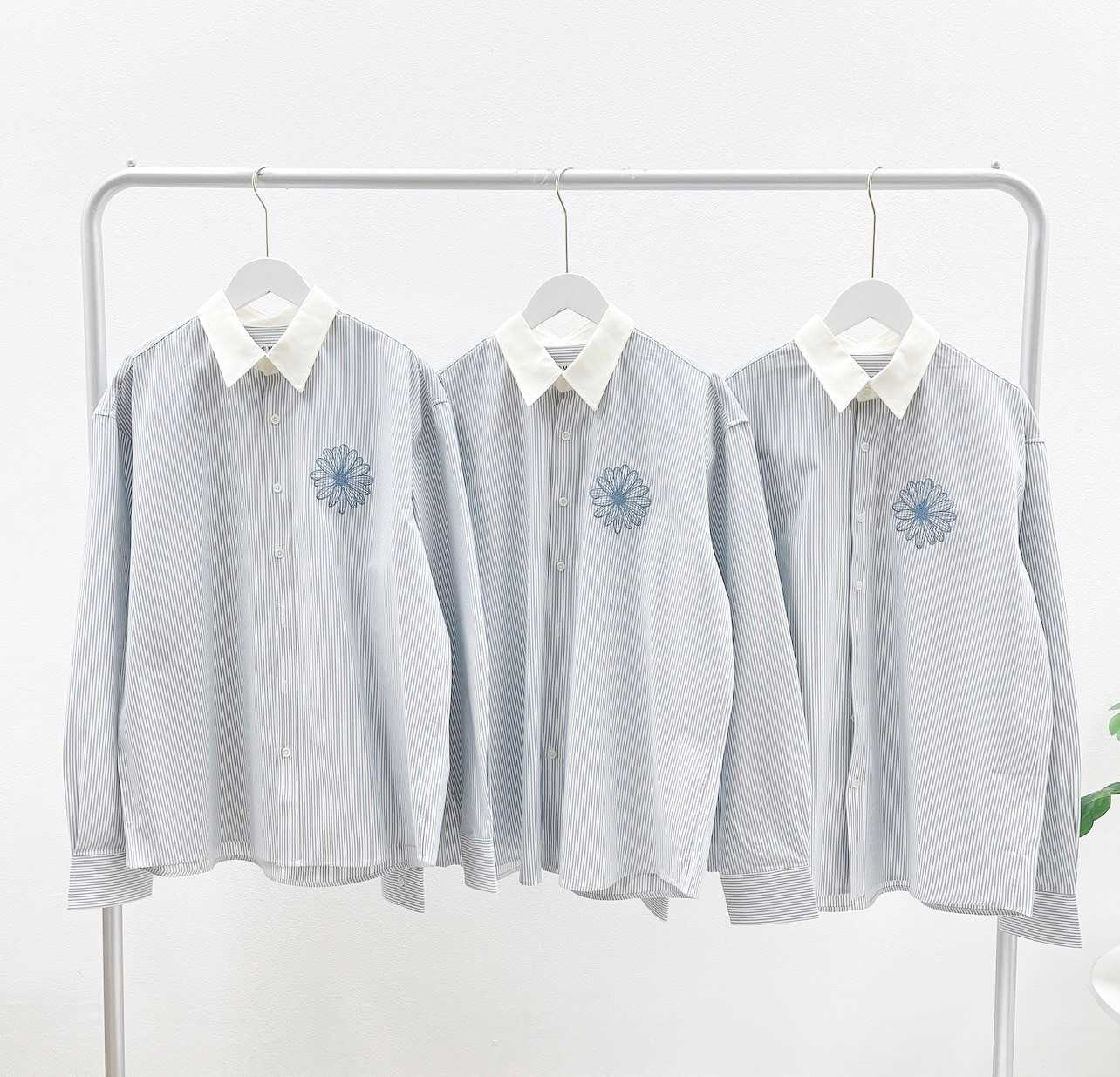 Mardi Stripe Oxford Shirt (Sky Blue)