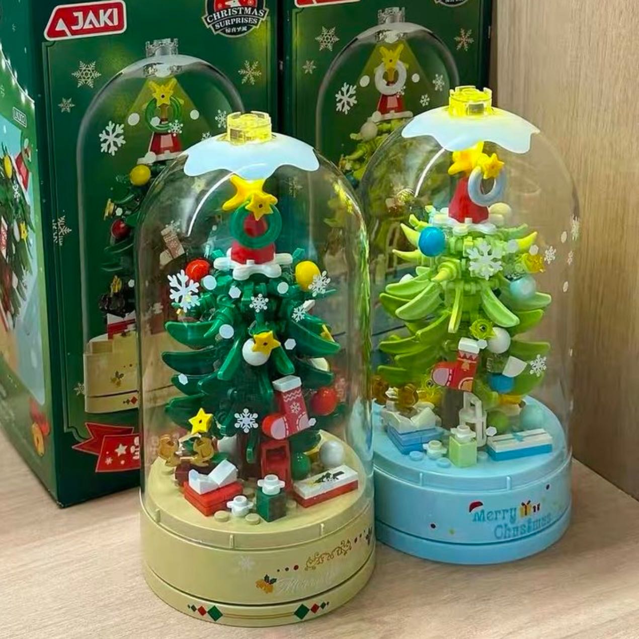 [Pre-order 10วัน] เลโก้กล่องดนตรีต้นคริสต์มาสแบบโดมครอบ 🎄 แจ้งสีในแชท