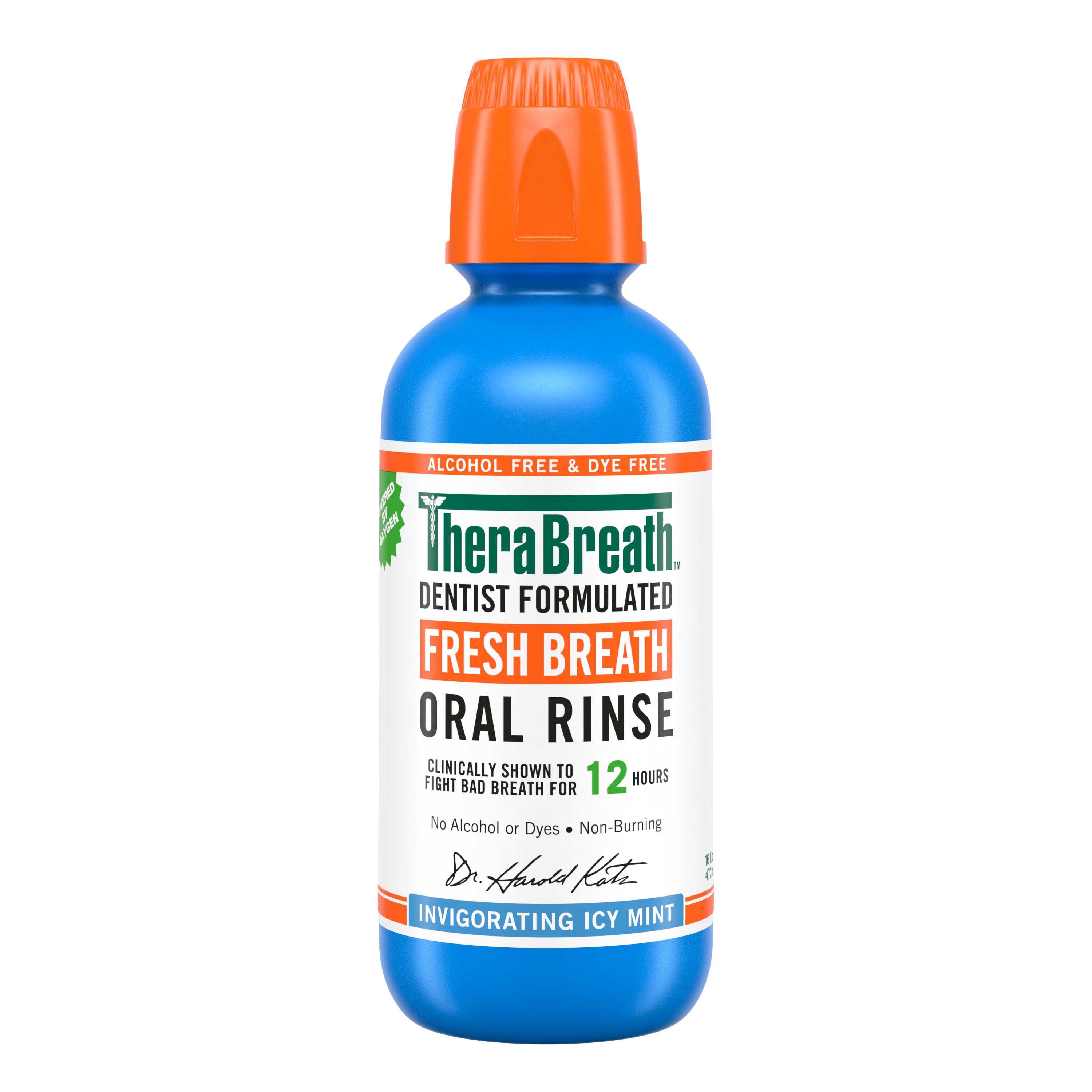 น้ำยาบ้วนปากสูตรเย็นชื่นใจ TheraBreath Fresh Breath (Icy Mint)