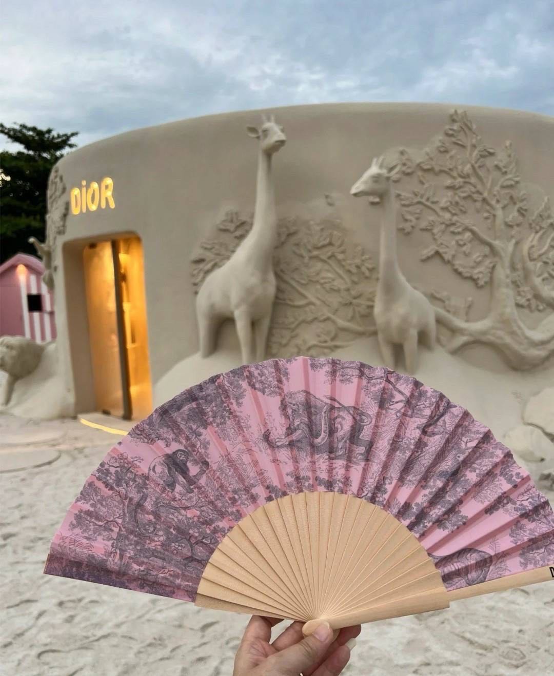 C h r i s t i a n  D i o r D i o r i v i e r a  Folding Fan