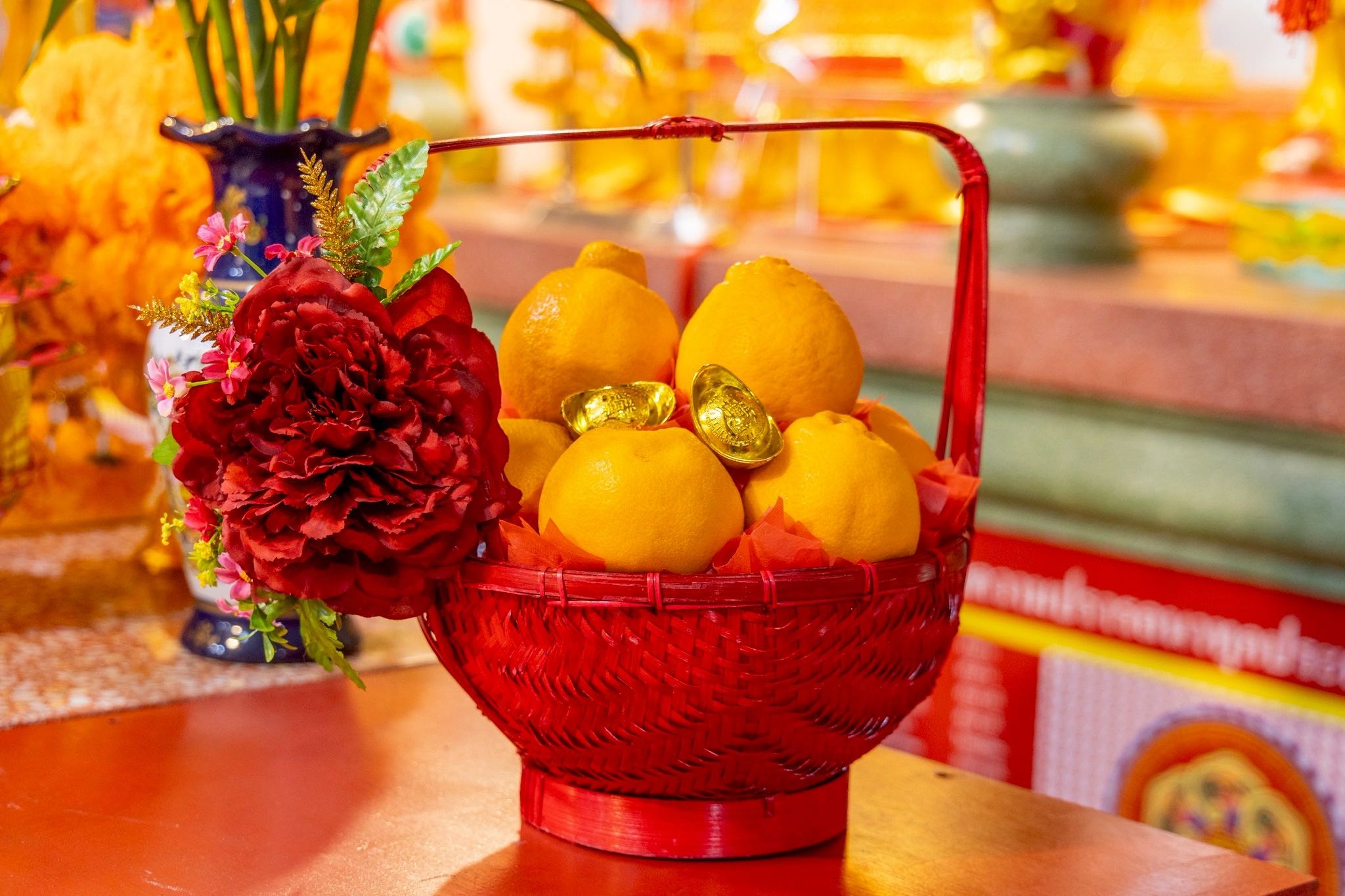 ชุดกระเช้าส้มมงคล CNY set 3 (ส้มจุก 8 ผล)