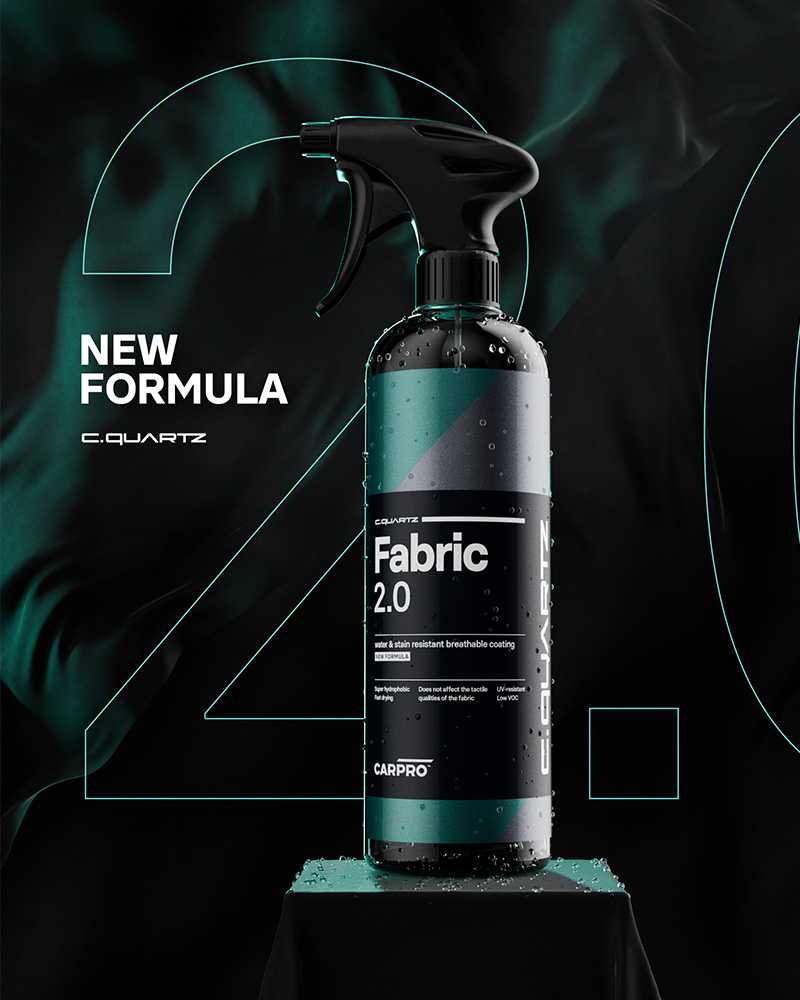 CARPRO New!! CQuartz Fabric 2.0 ผลิตภัณท์เคลือบเซรามิก สำหรับวัสดุผ้า ขนาด 100ml