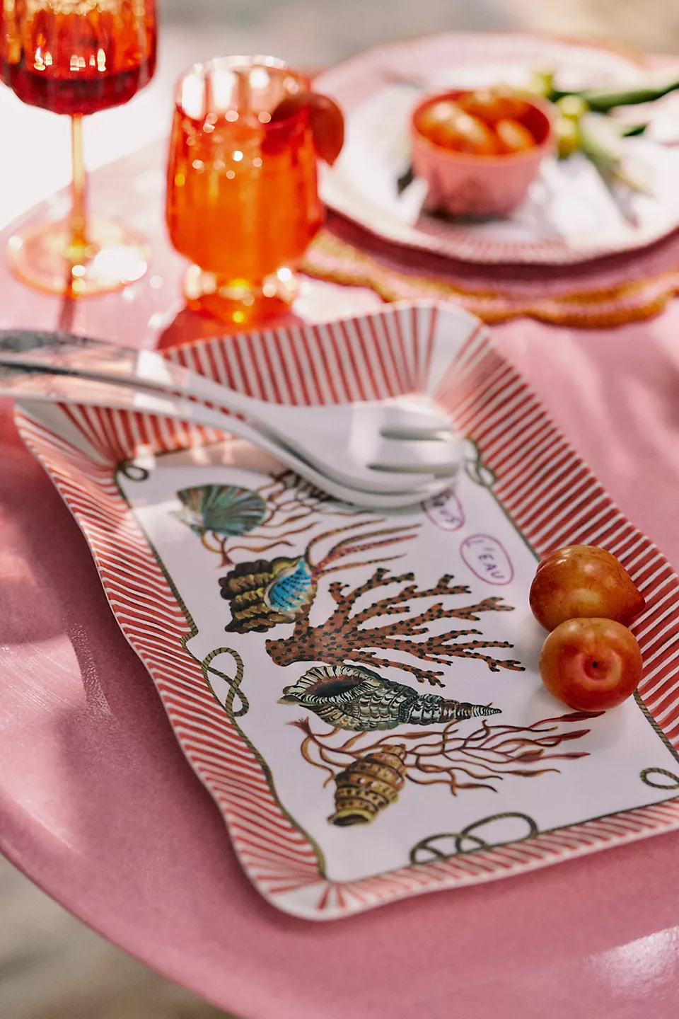 (พรีออเดอร์) Nathalie Lete By the Sea Large Melamine Platter