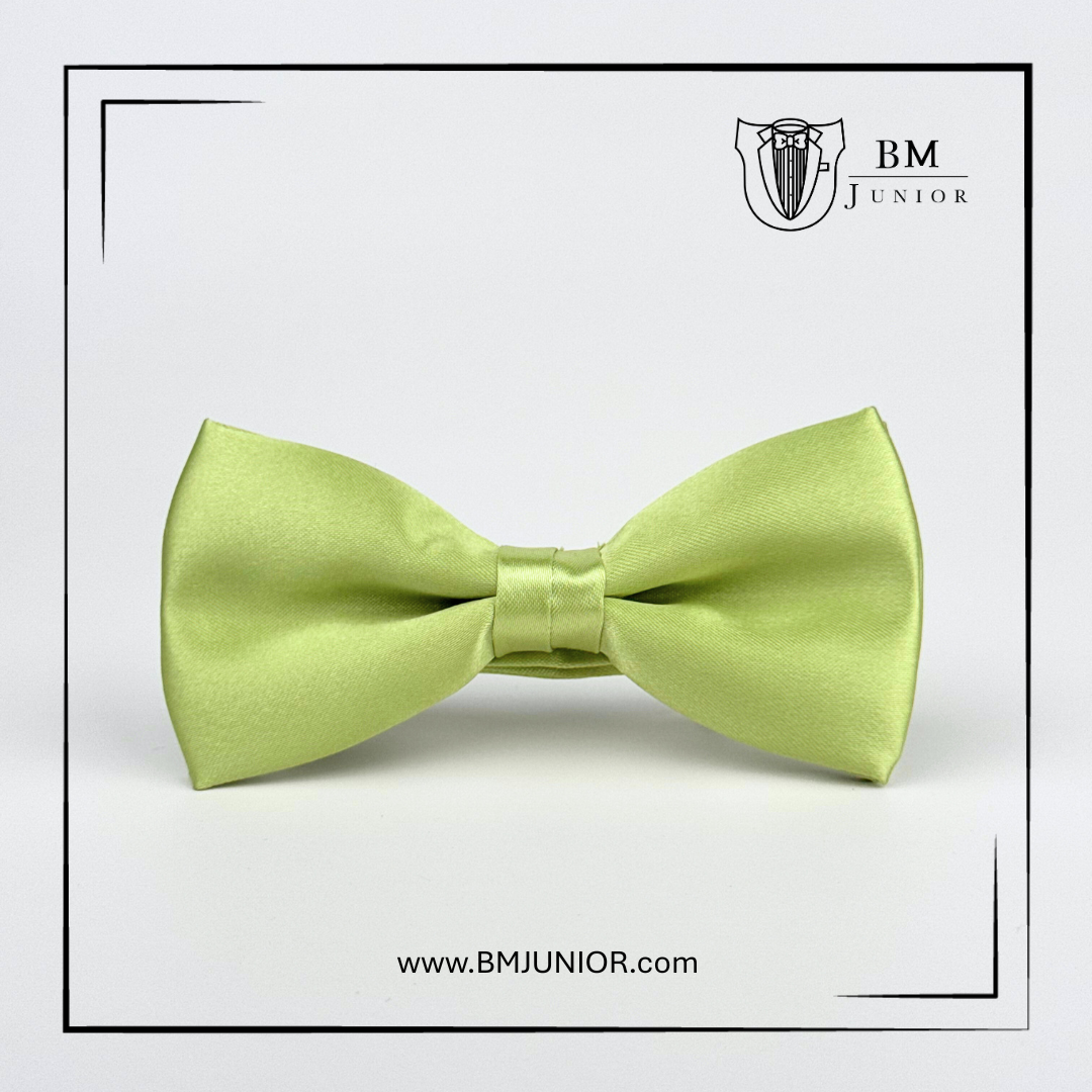หูกระต่ายสำเร็จรูป สีเขียวตอง | Lime Bowtie