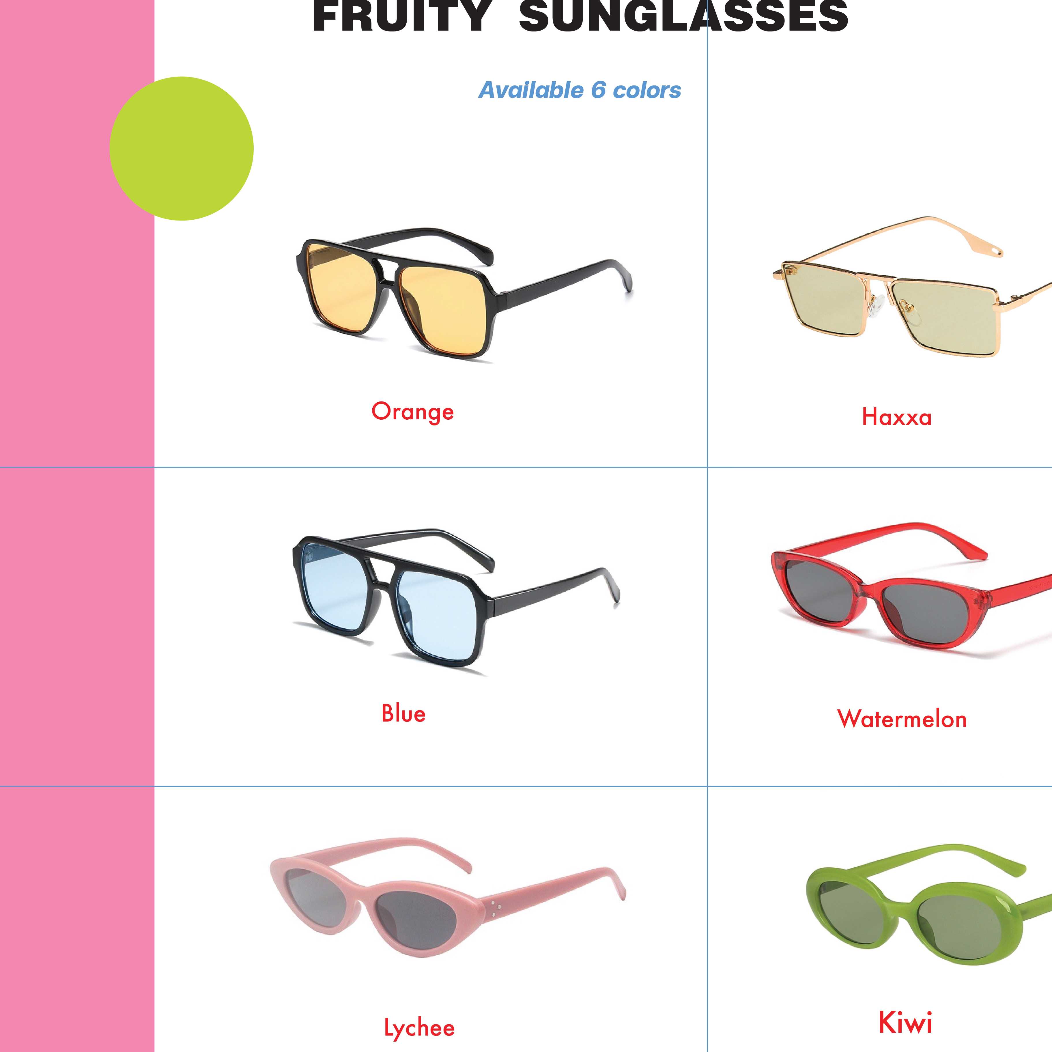 FRUITY SHADE ☀️ ( แว่น 10 รุ่น )