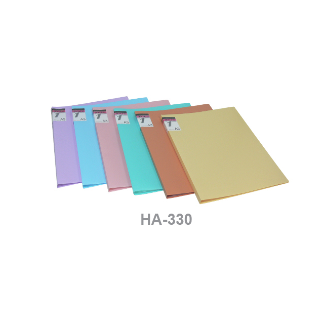 แฟ้มโชว์เอกสาร Hold in One A3/30 ช่อง คละสี #HA-330