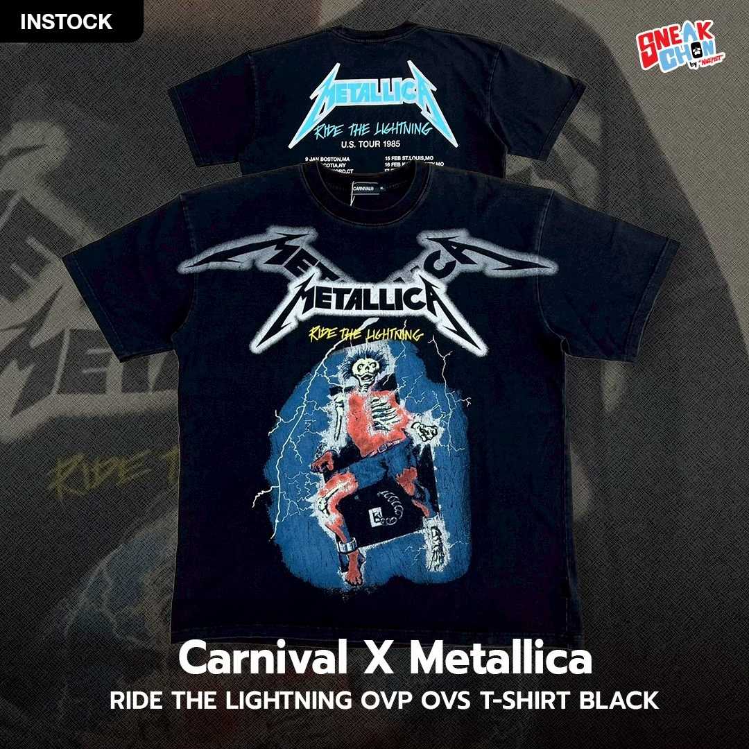 Carnival X Metallica Ride The Lightning Ovp Ovs T-Shirt (Black)