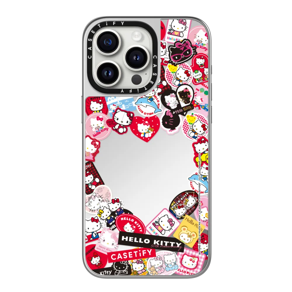 [พร้อมส่ง] CASETiFY | Hello Kitty 50th Anniversary - Sticker Frame Case