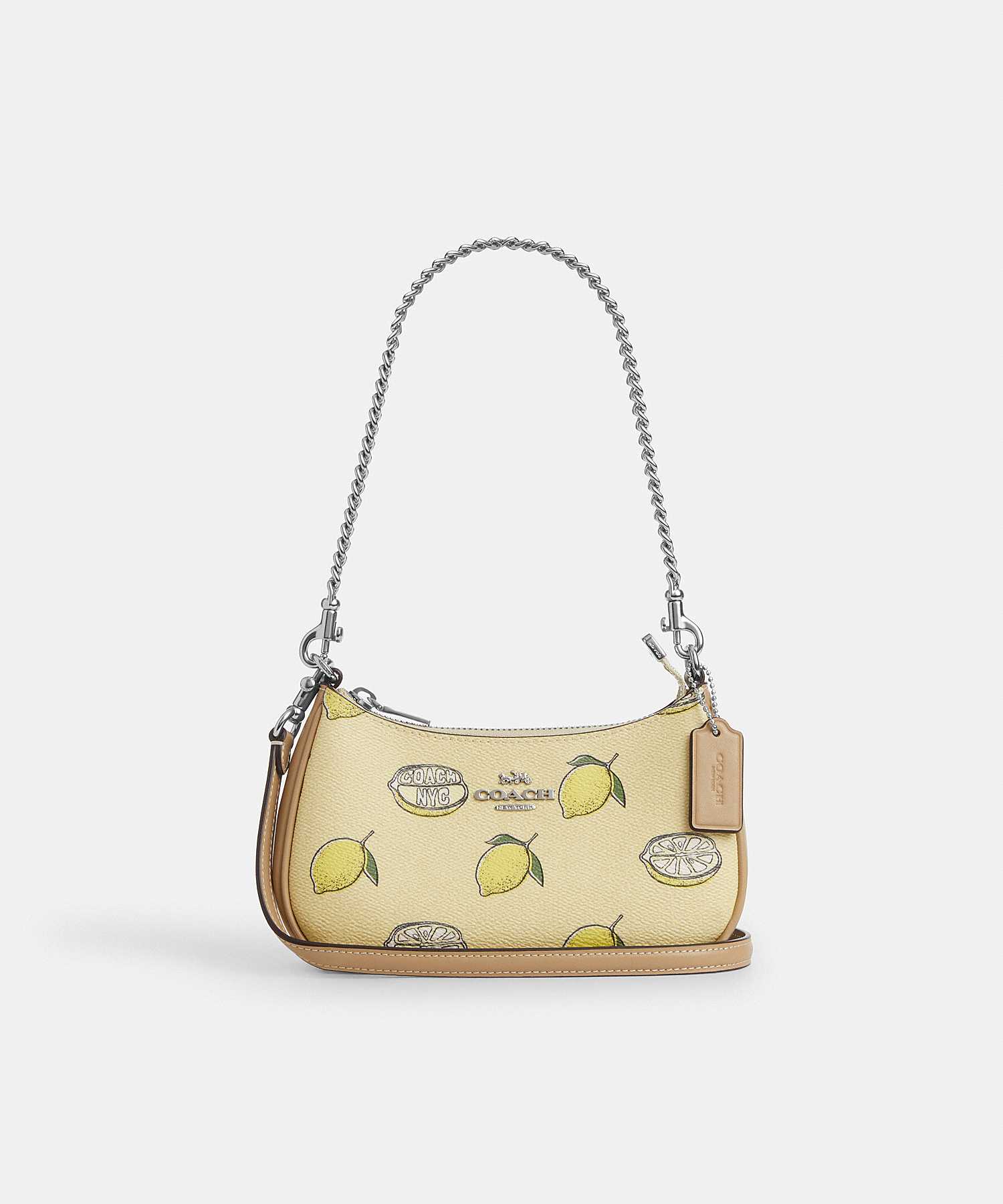 COACH TERI MINI CROSSBODY BAG WITH LEMON PRINT CAL21 SVXUC