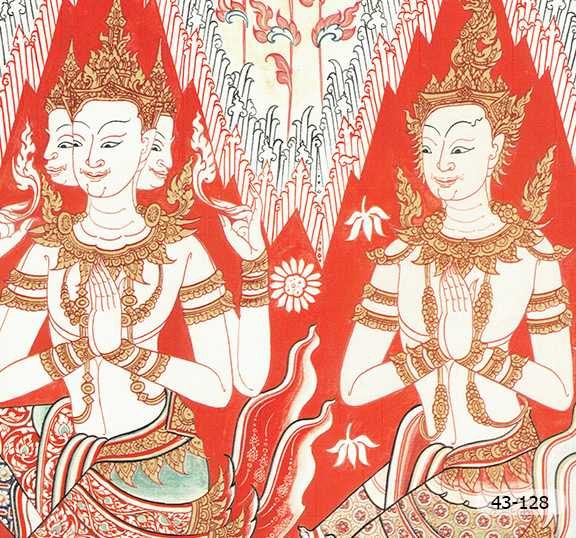 วอลเปเปอร์ติดผนังชนิดทากาว LINETHAI 2 ลายไทย NO.BD.43-128