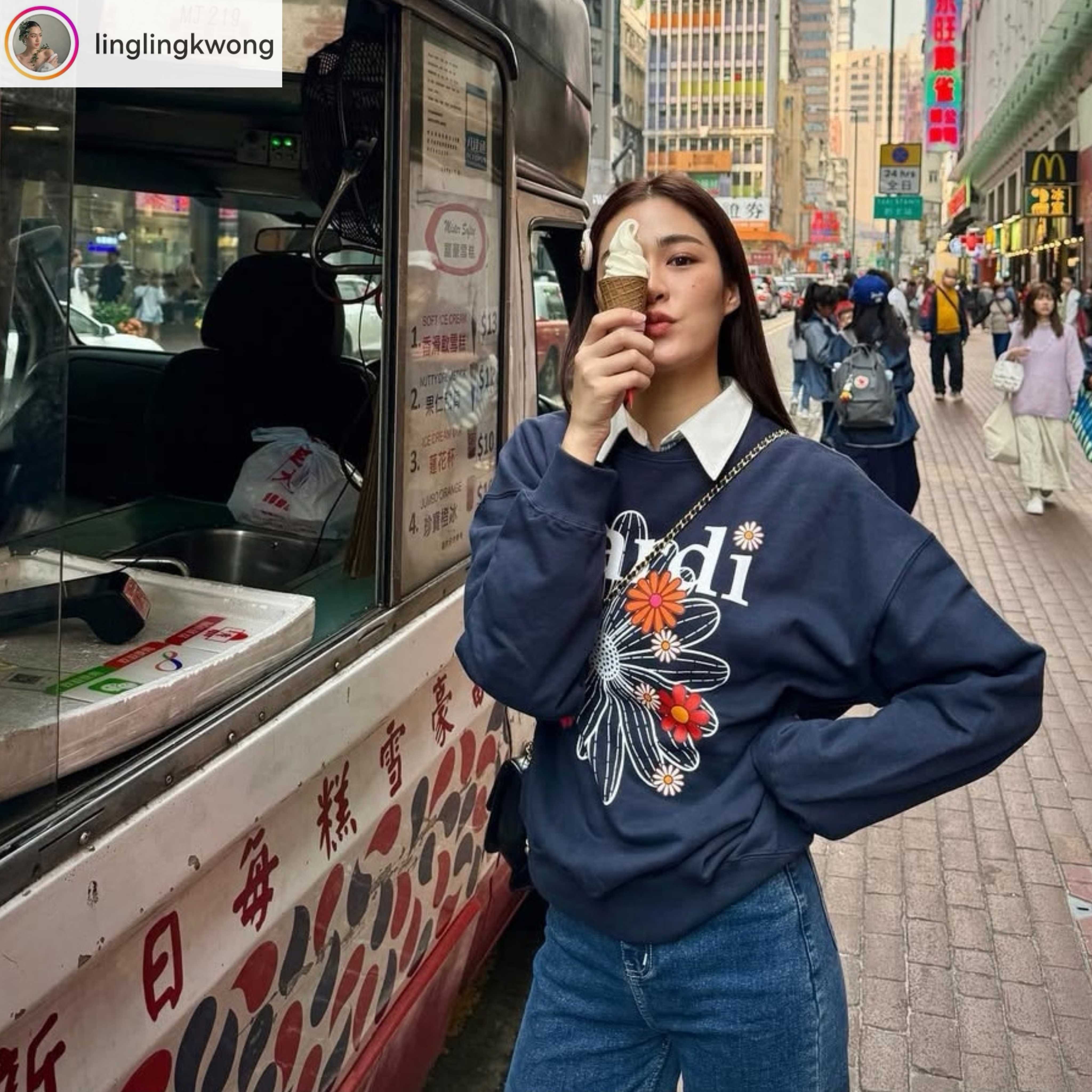 Mardi Sweatshirt Blossom  เสื้อสเว็ตเตอร์ เสื้อแขนยาว เสื้อกันหนาว สีดำ สีเบจ สีกรม สีเทา