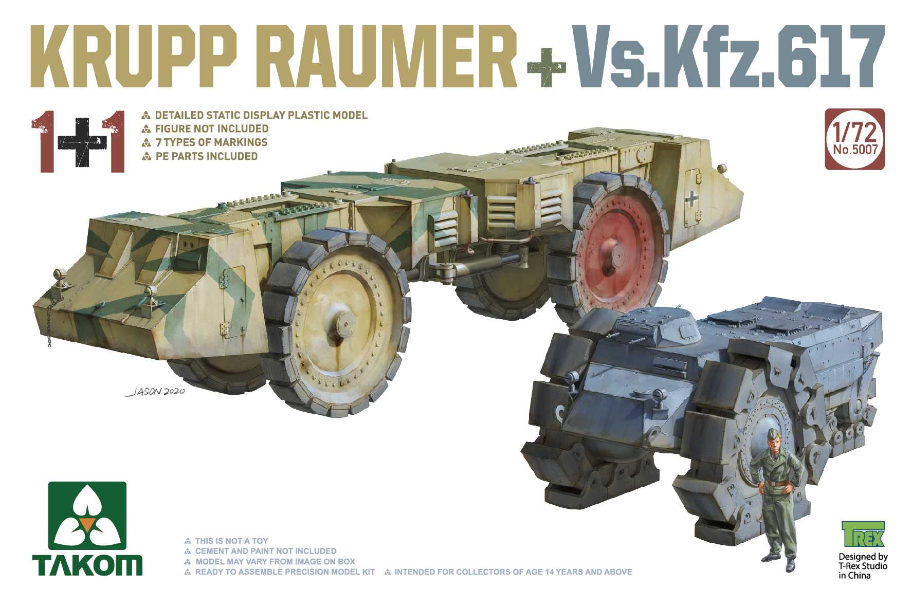 1/72 Krupp Räumer + Vs.Kfz. 617