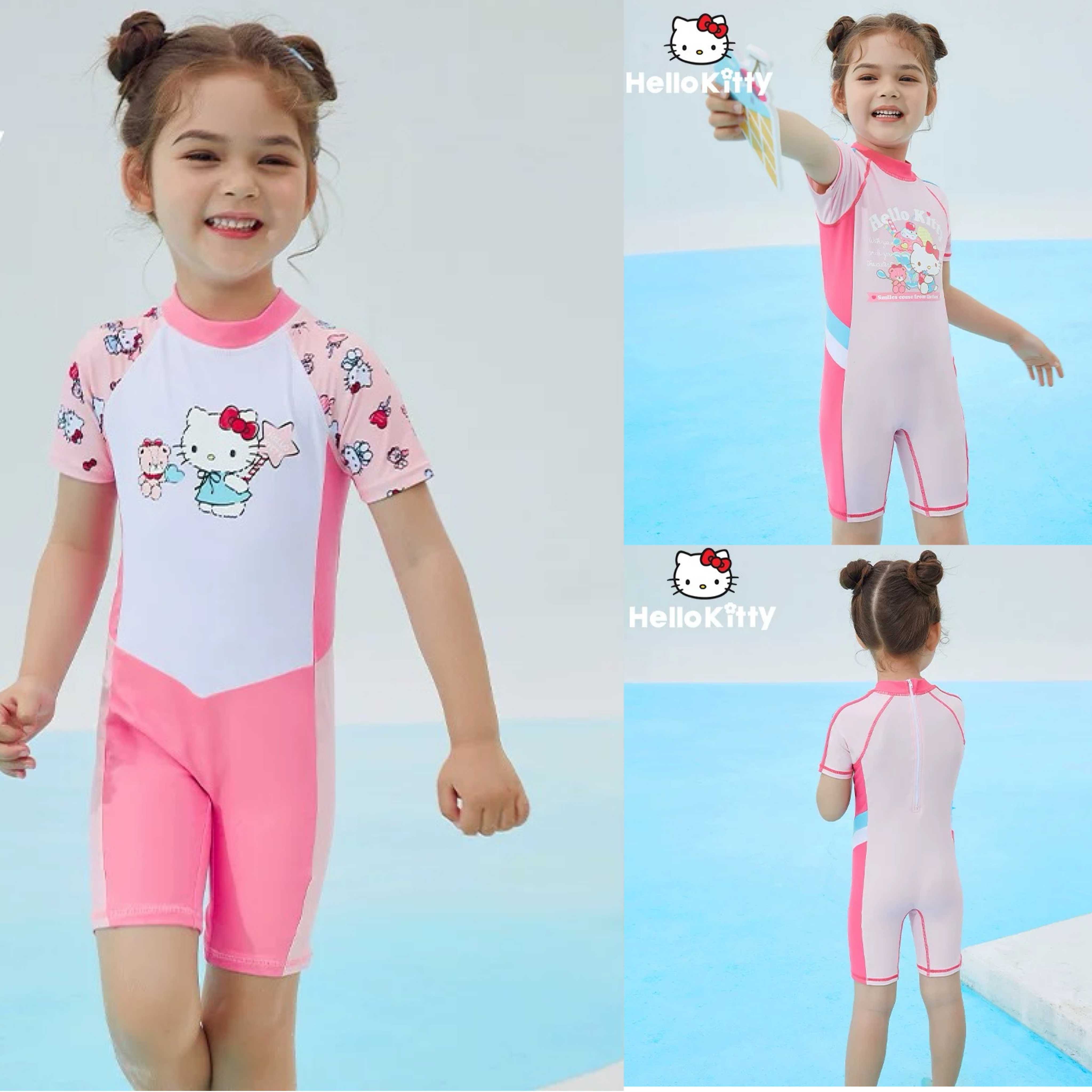 Preorder12-18วัน-ลิขสิทธิ์แท้ Hello Kittyชุดว่ายน้ำ  /Sz 85-160cm