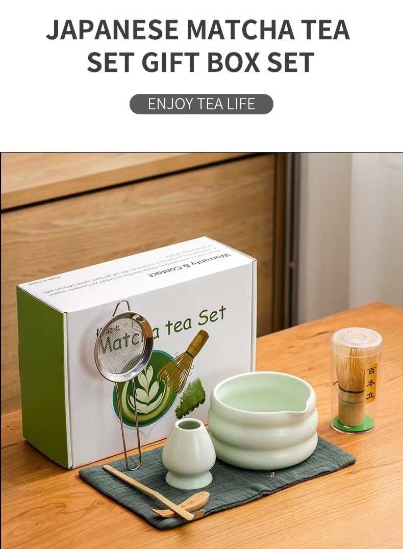 PREMIUM MATCHA 8 PIECE TEA SET   Complete Japanese Matcha Kit