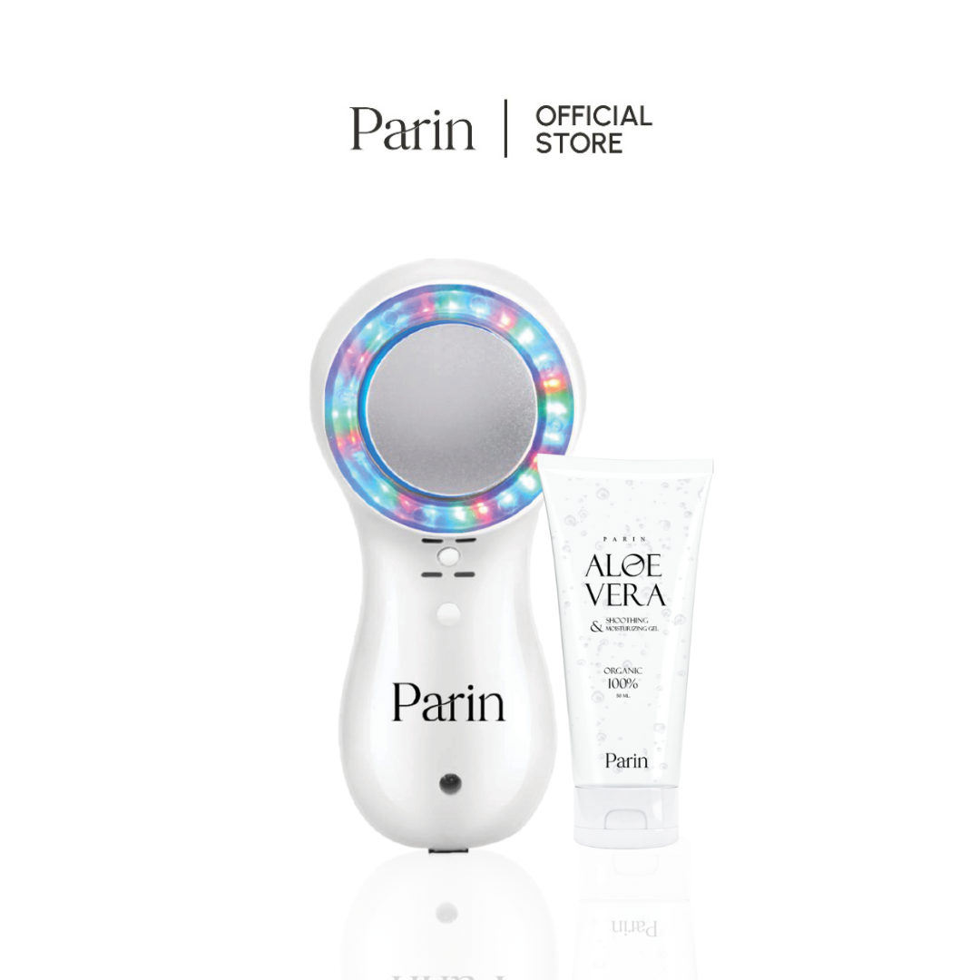 Parin เครื่องนวดหน้าไครโอเย็น แสง 3 สี CRYO COLD + Aloe Vera Soothing Gel