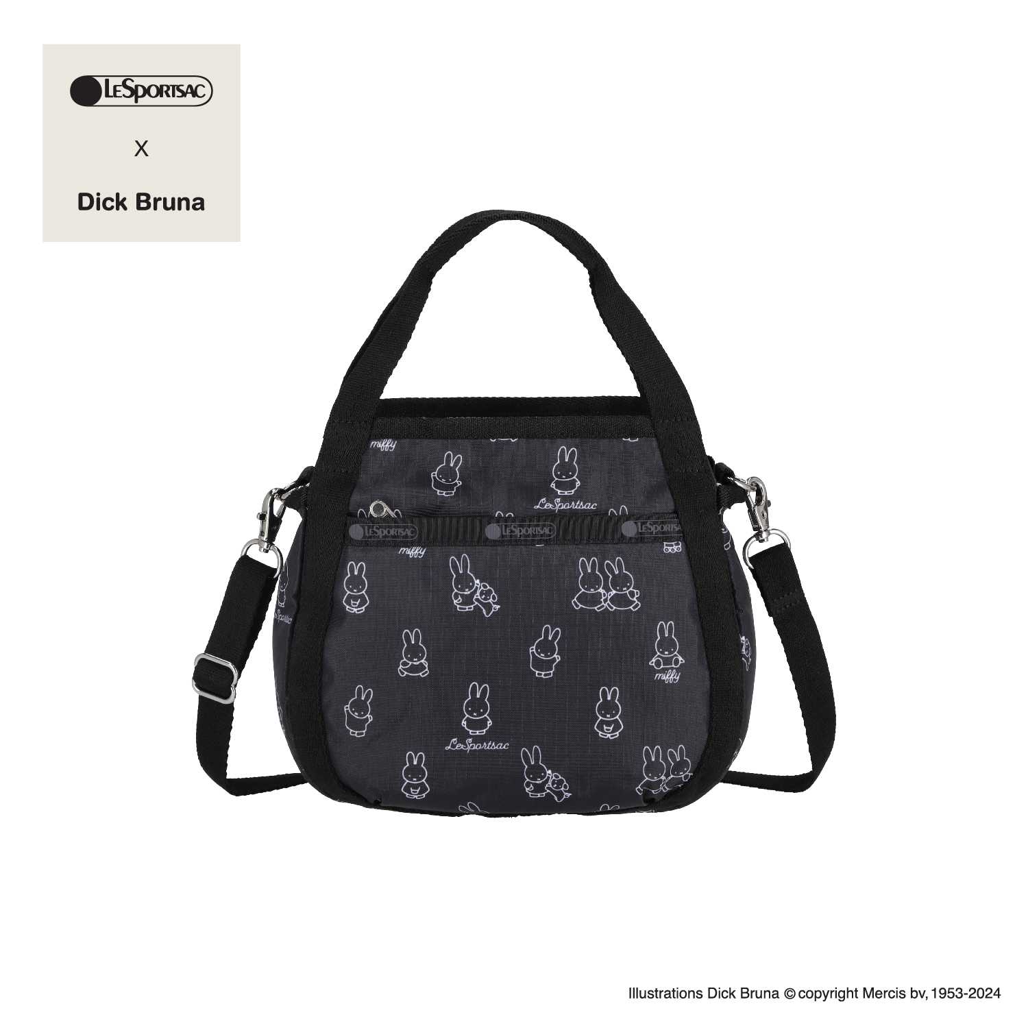 NWT Lesportsac Dick Bruna Miffy Deluxe Large Weekender Bag