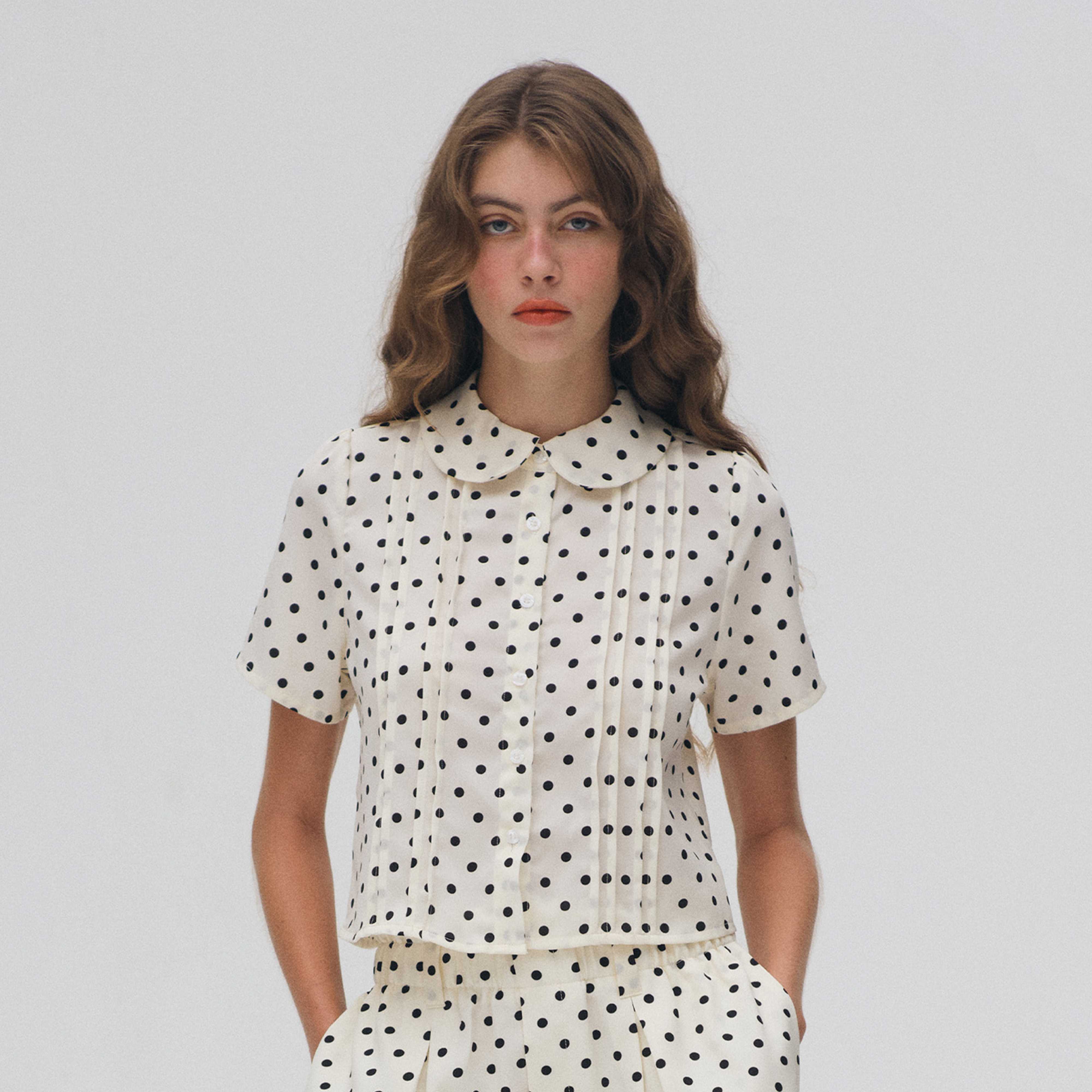 POLKA DOT BLOUSE