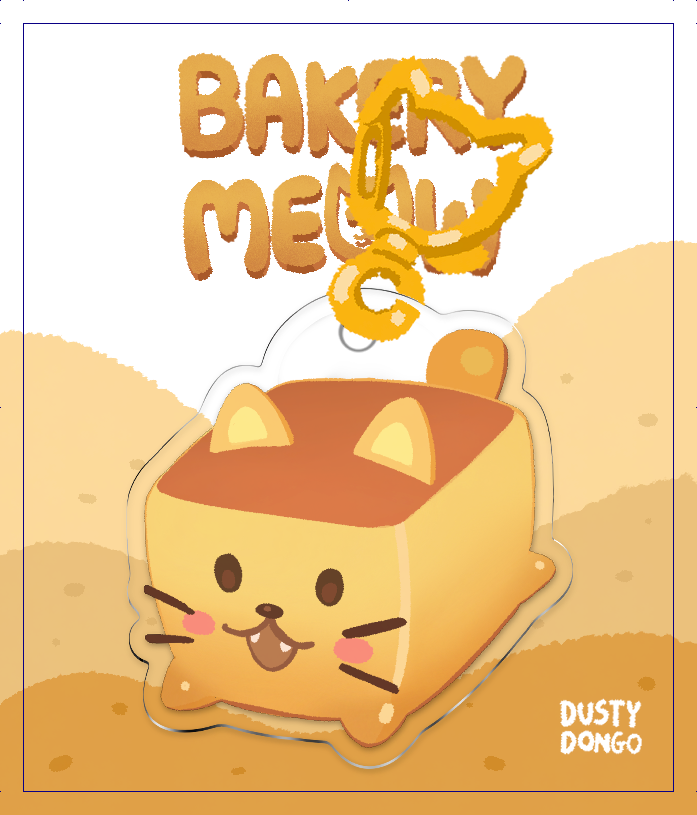 Castella - acrylic keychain