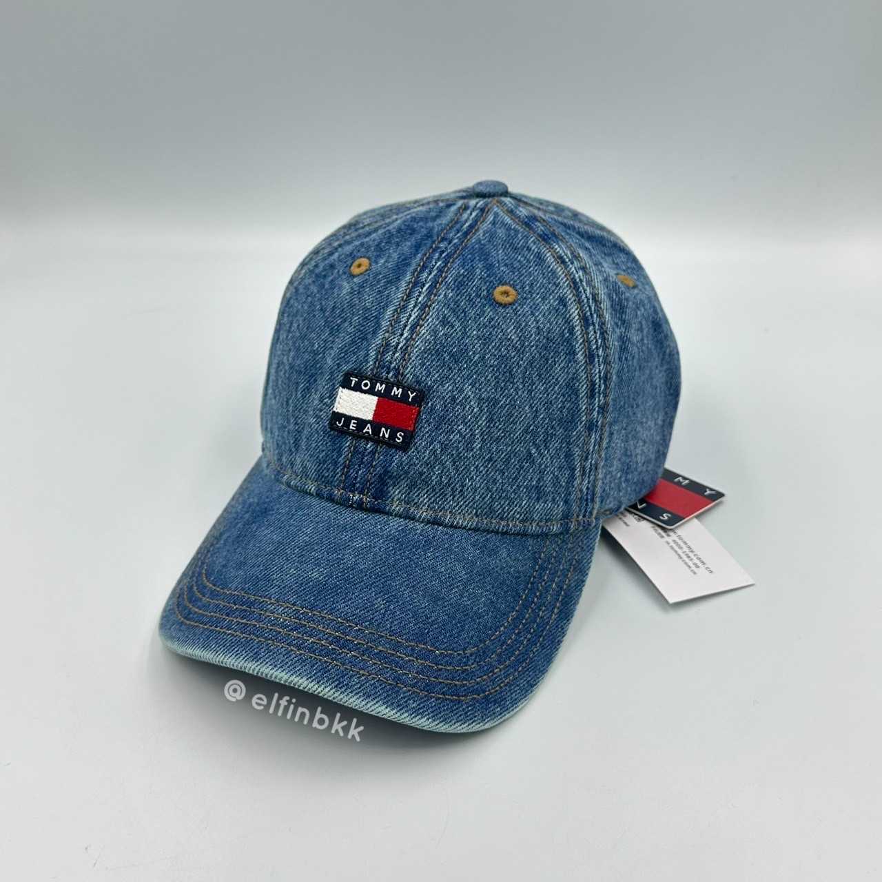 💥รุ่นใหม่💥 Tommy Jeans Denim Cap หมวกแก๊ป ยีนส์ เดนิม ทอมมี่