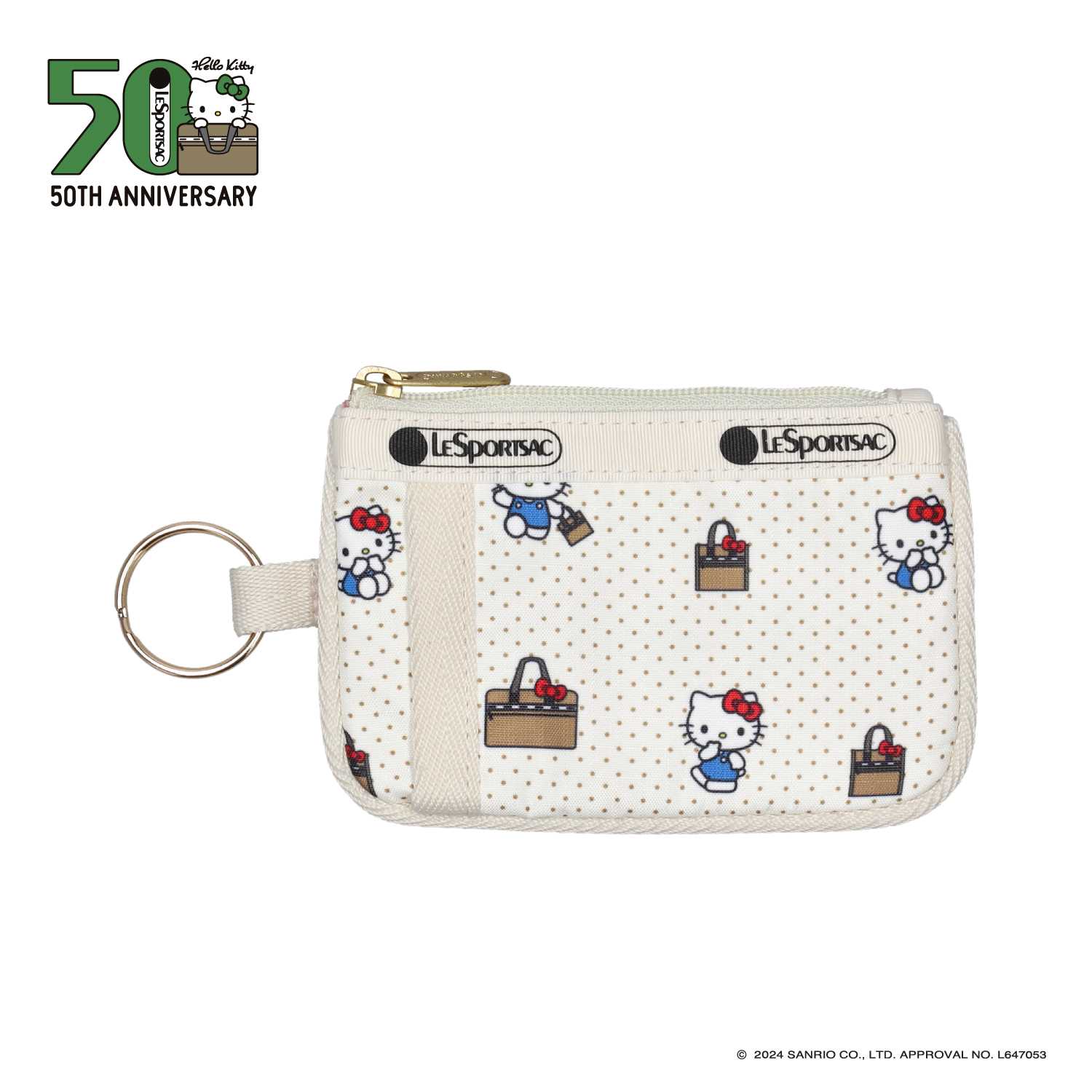 Lesportsac   Key Card Holder Bag กระเป๋าใส่การ์ด ใส่บัตร Style 4009 Hello Kitty