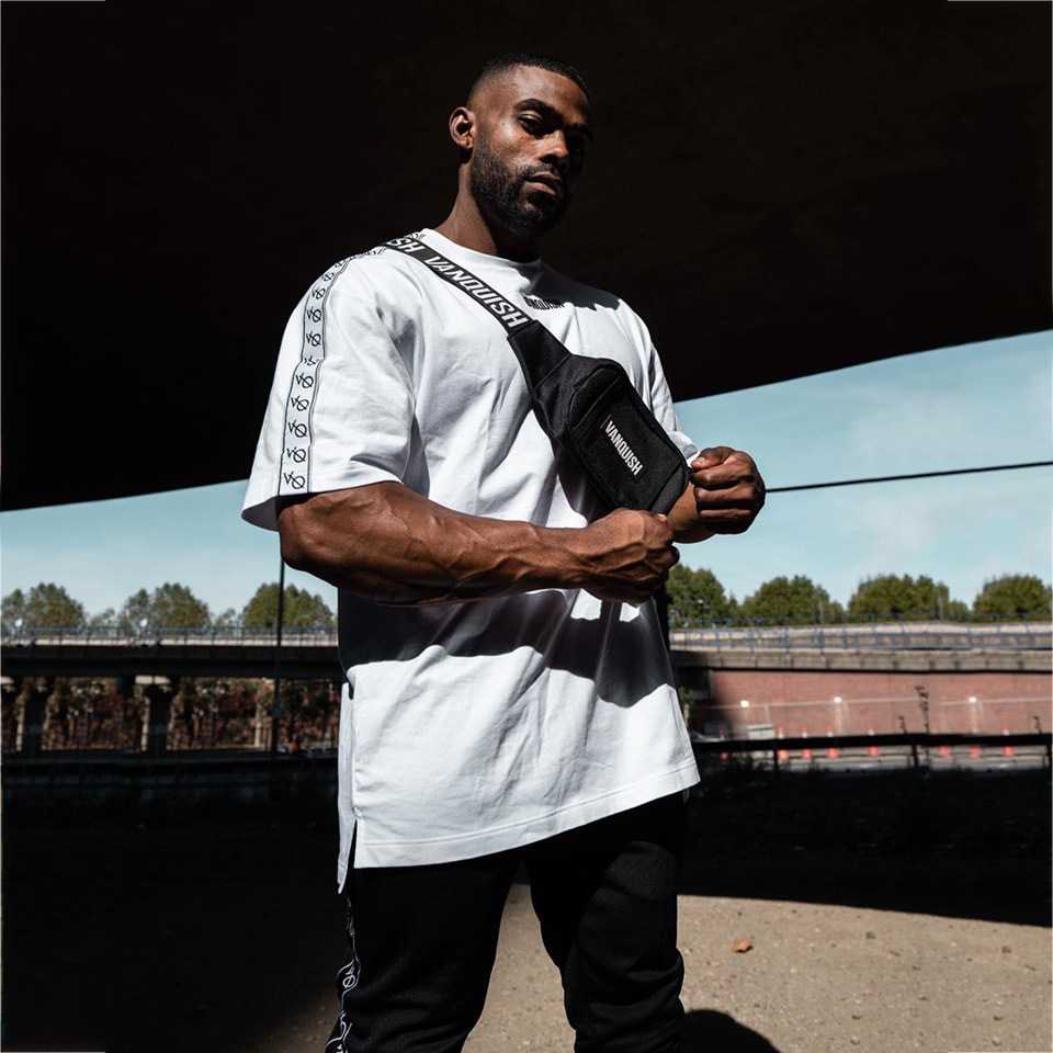 เสื้อแขนสั้น VANQUISH #12 / ผ้าคอตตอนผสมโพลีฯ ใส่ออกกำลังกาย ผ้านิ่มใส่สบาย ระบายอากาศได้ดี