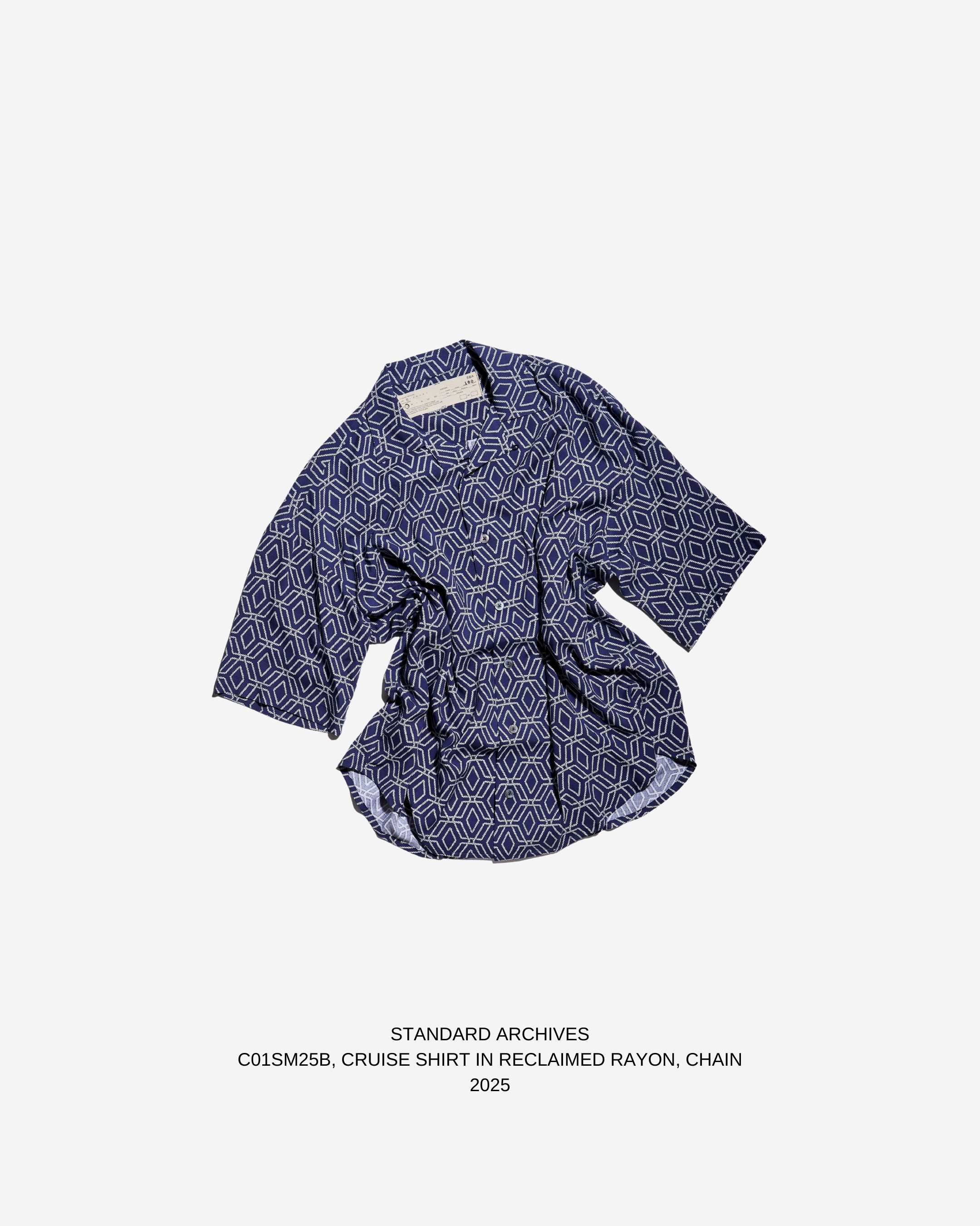 C01SM25B,CRUISE SHIRT IN RECLAIMED RAYON,CHAIN