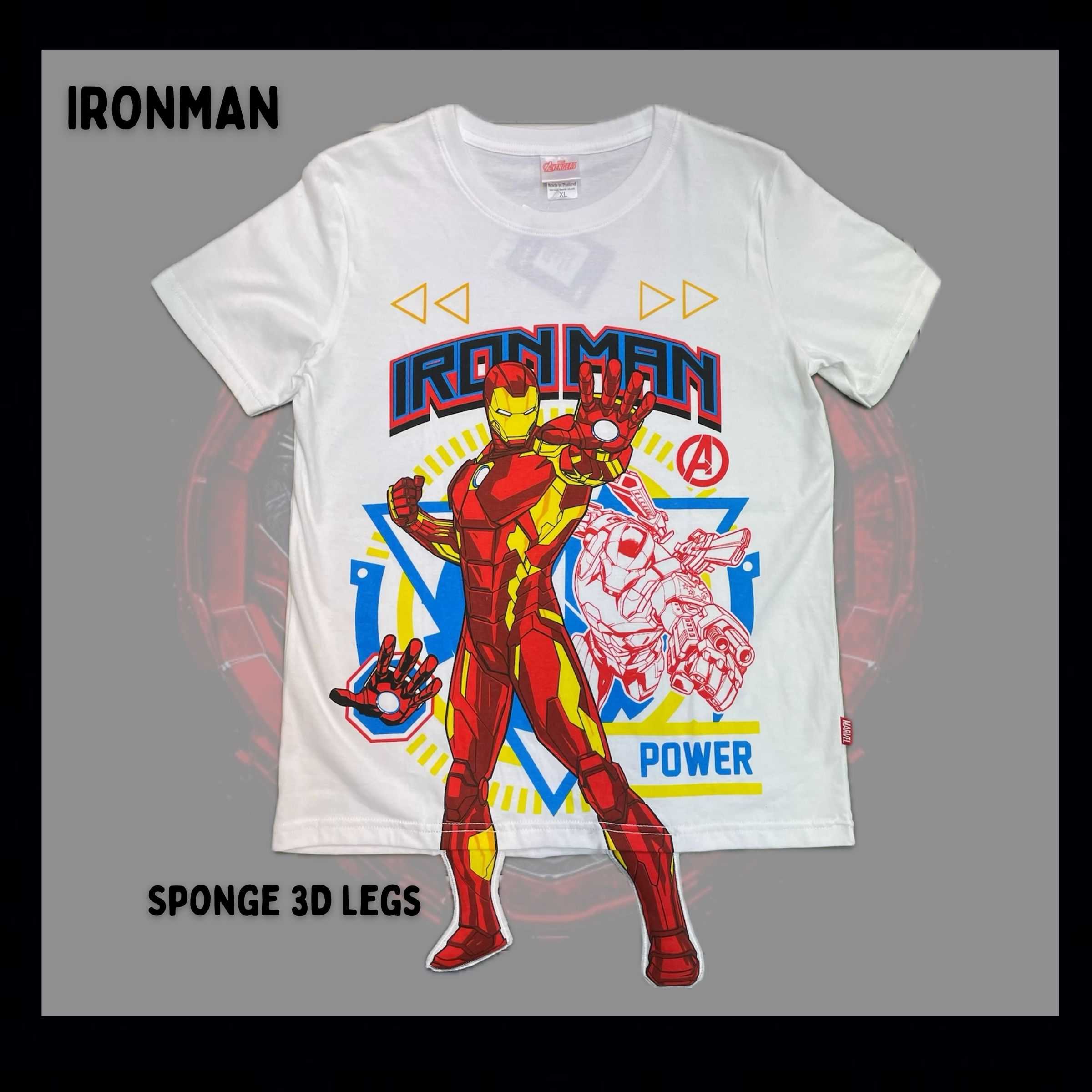 IronMan Legs 3D T-shirt White Size XL
