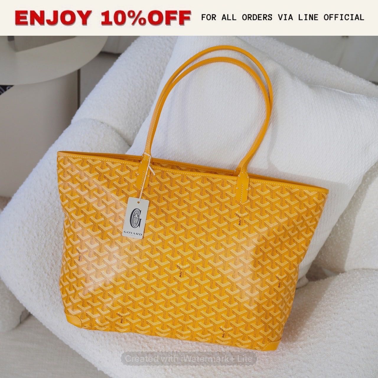 NEW! GOYARD Artois MM สี Yellow  | Bag