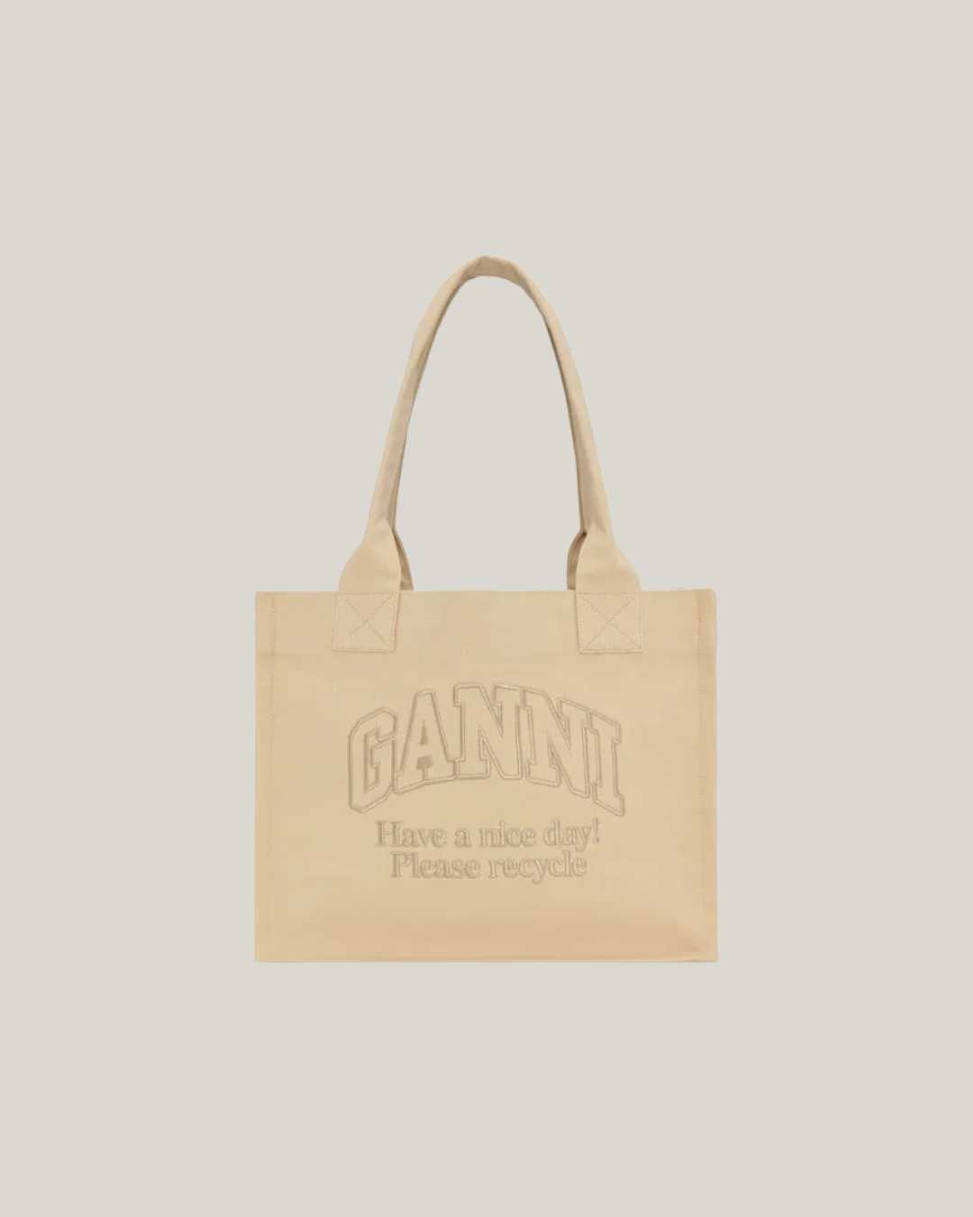 GANNI | Canvas Logo Tote