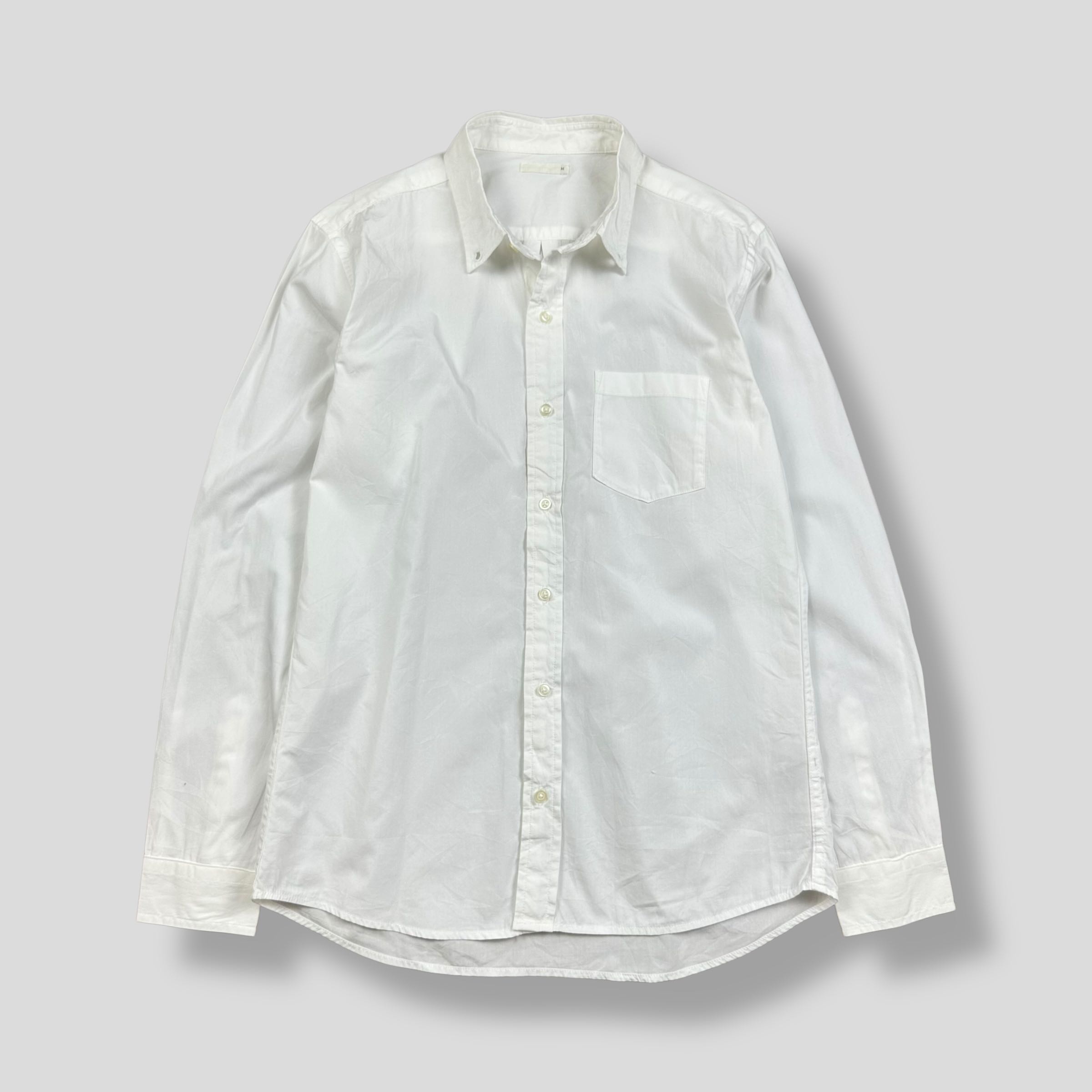 GU WHITE POCKET SHIRT 