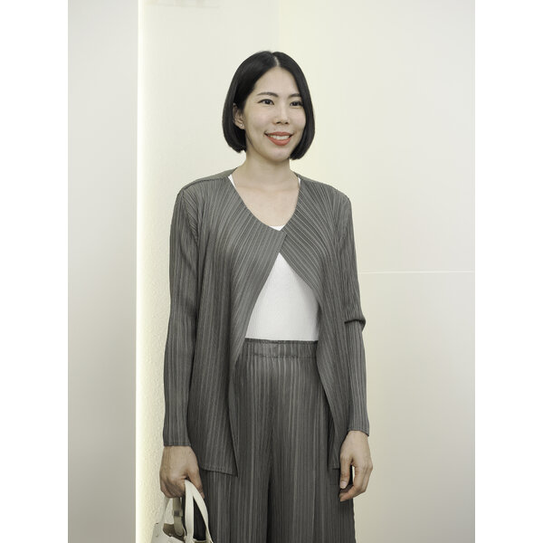 (กดรับคูปอง)CLEARANCE SALE!! 2MUAY รุ่น GM9104 เสื้อคลุมอัดพลีท OPEN FRONT PLEATED CARDIGAN 4 สี ...
