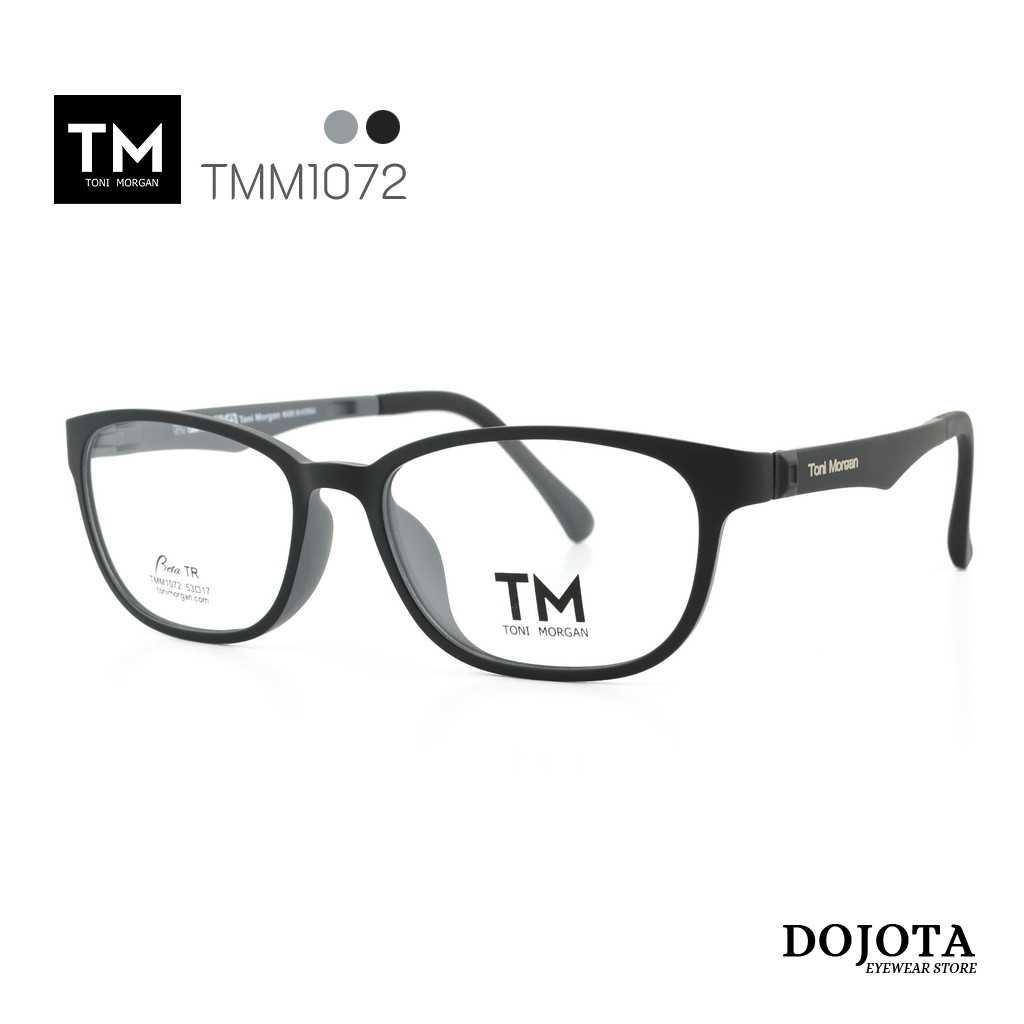 กรอบแว่น Toni Morgan ทรงเหลี่ยม รุ่น TMM1072 สีดำ/เทา
