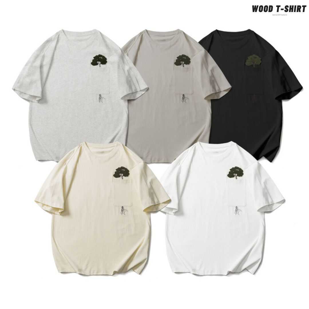 (พร้อมส่ง) Jeera168 | Wood T-shirt