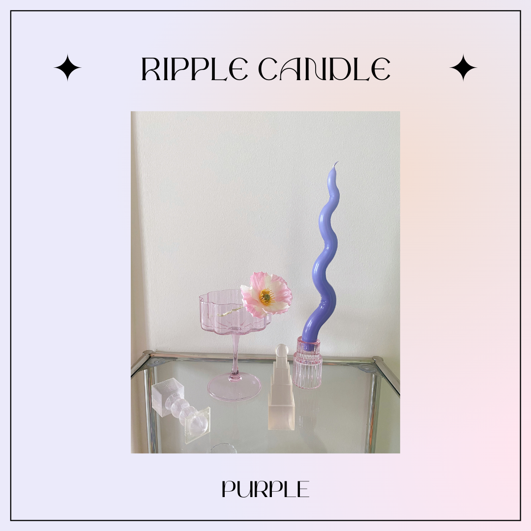 Ripple Candle - Purple