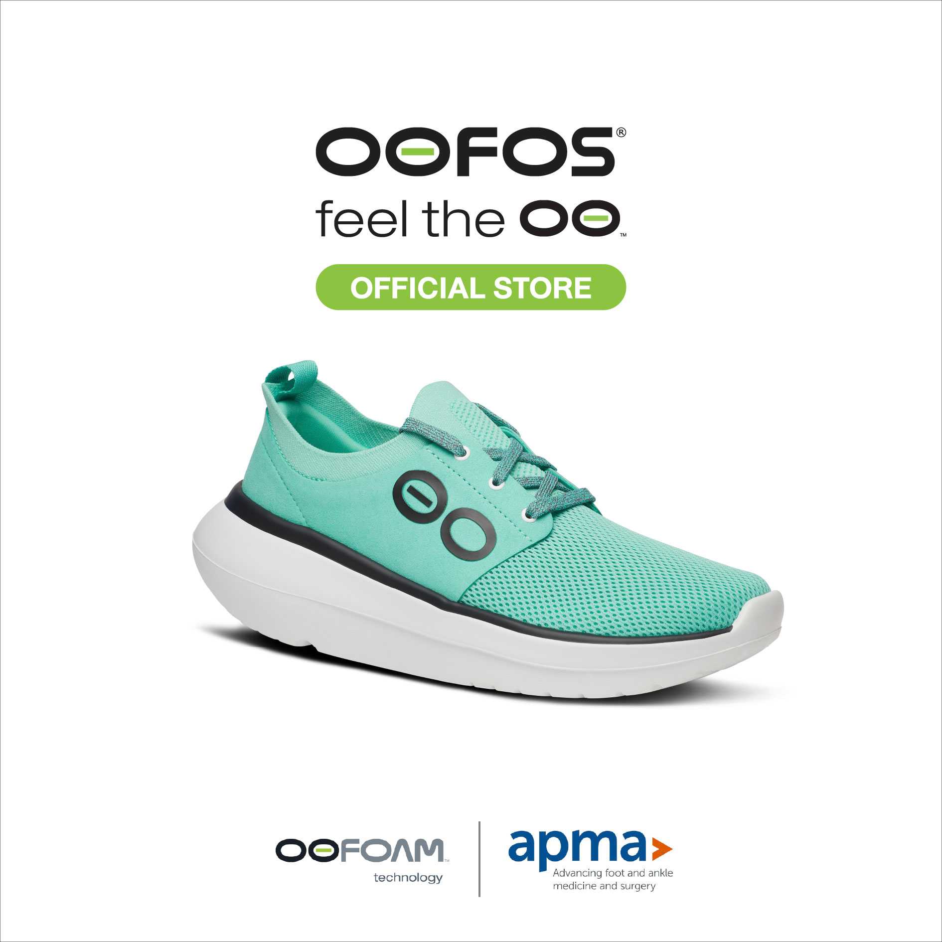 Women OOmy Stride Emerald - รองเท้าเพื่อการฟื้นฟู