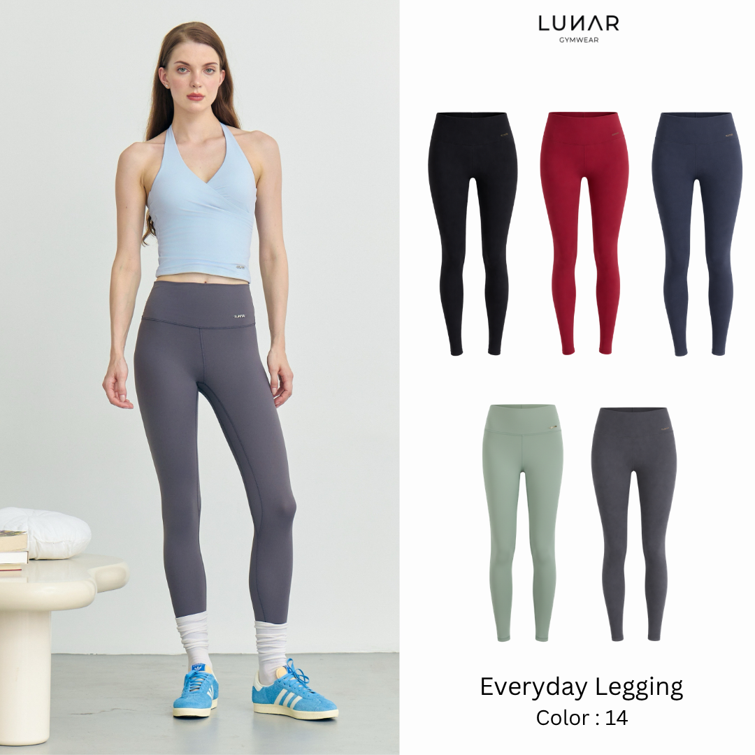 Lunar Gymwear - Everyday Legging -กางเกงออกกำลังกายเเฟชั่นเอวสูงปิดสะดือเนื้อผ้านิ่มเบากระชับเก็บทรง