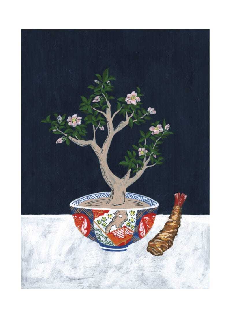 [50 x 70 cm] Daikokuya And Camellia BY JARON SU (ONLY POSTER SIZE 50 x 70 cm.)