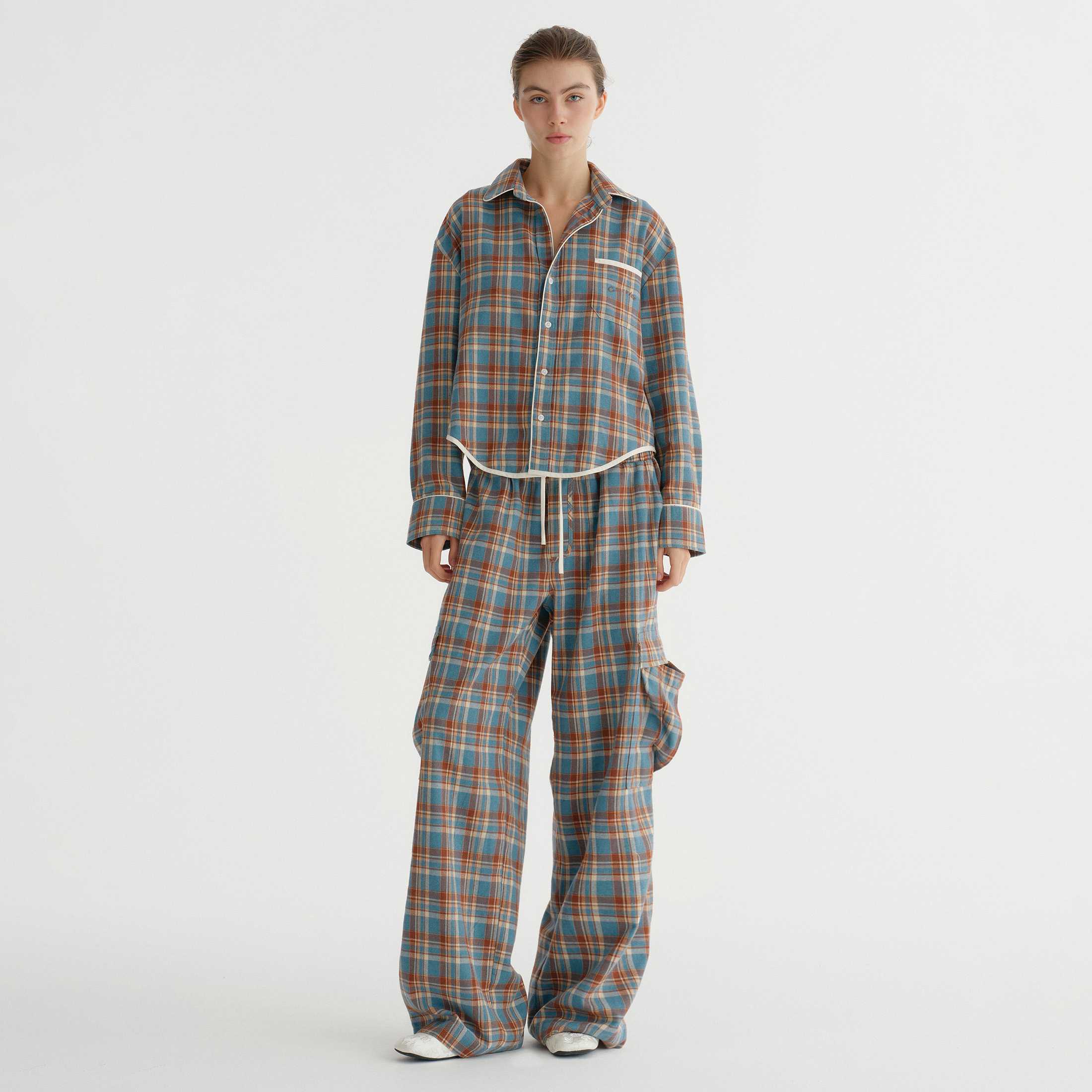 PJ PANTS TARTAN (BLUE)