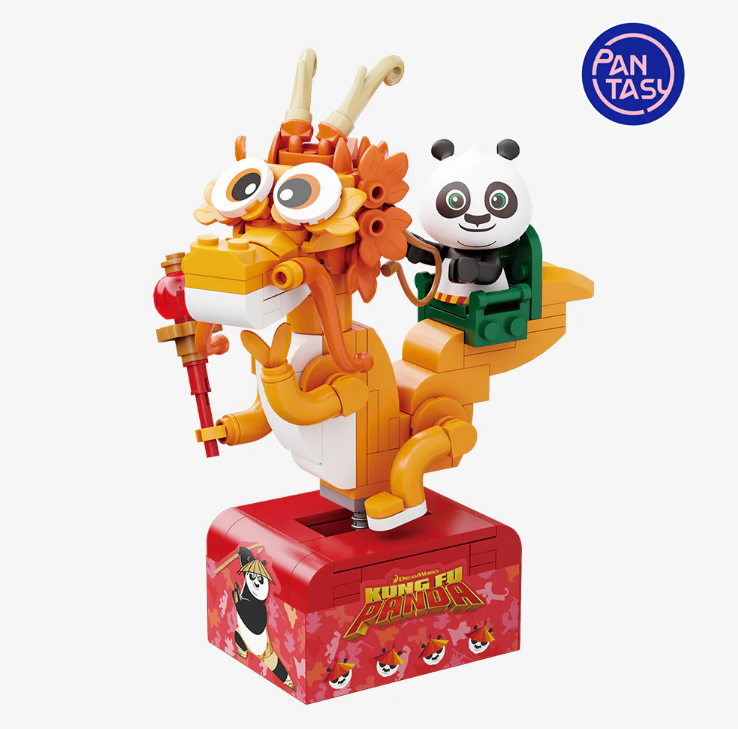 Kung Fu Panda - PO on SkateKart ตัวต่อพลาสติก รุ่นโปบนรถสเก็ต