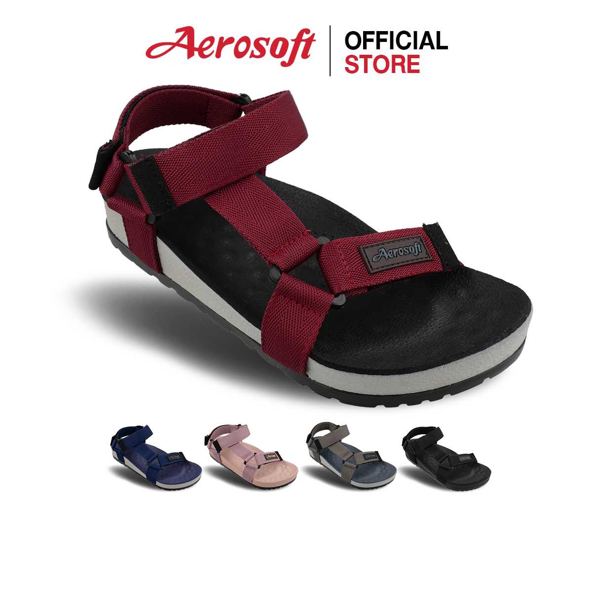 Aerosoft (แอโร่ซอฟ) รองเท้าแตะเพื่อสุขภาพแบบมีสายรัดข้อ รุ่น Extra soft A2 (SU5144)
