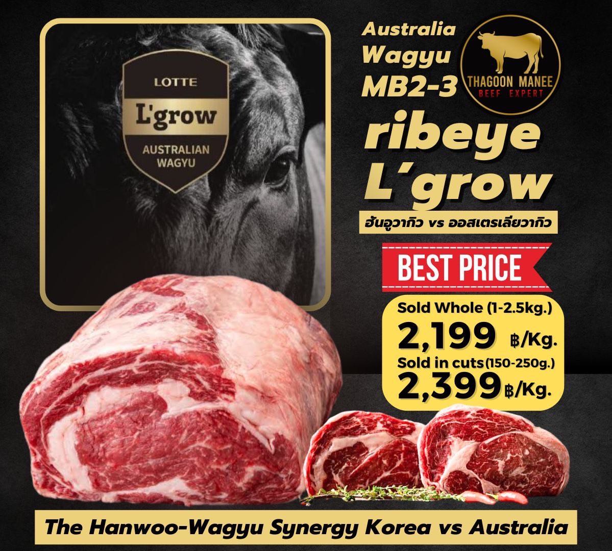 l-grow Ribeye Mb2-3(Wagyu australia)
