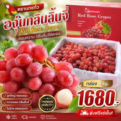 องุ่นกลิ่นลิ้จี่ ตรานกแก้ว