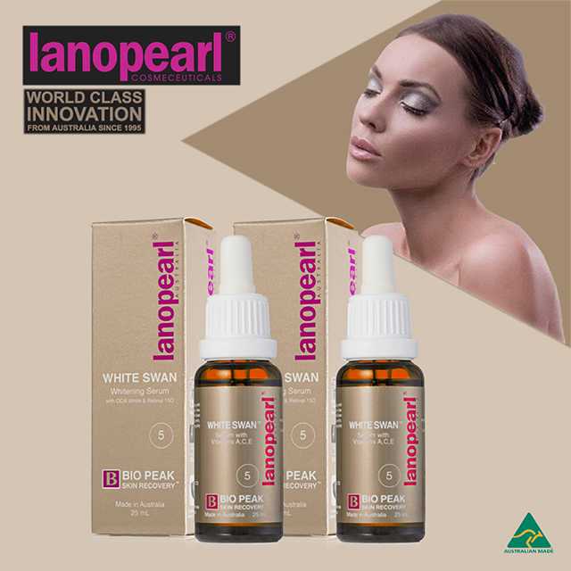 Lanopearl White Swan Whitening Serum 25 ml. x 2 ขวด