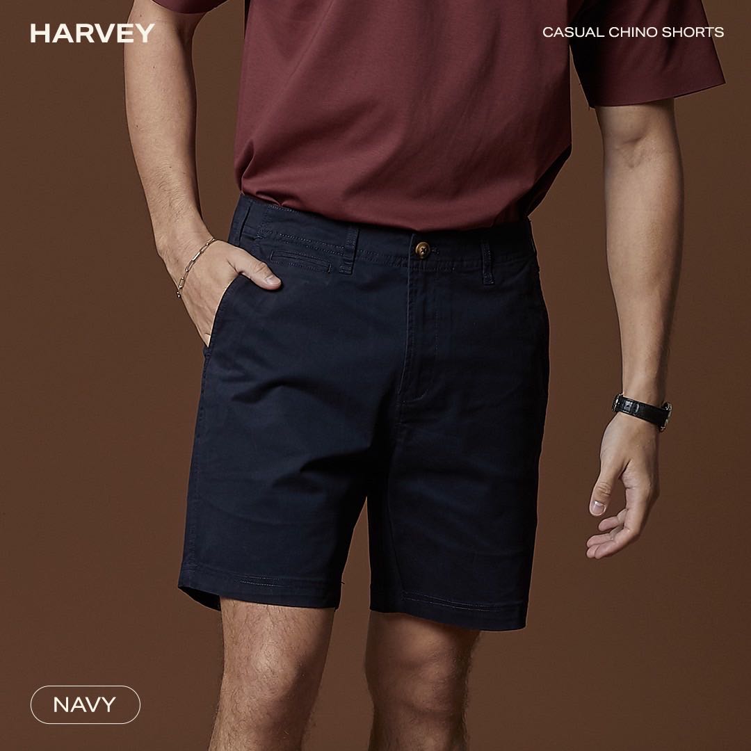HARVEY CHINO SHORTS - NAVY 