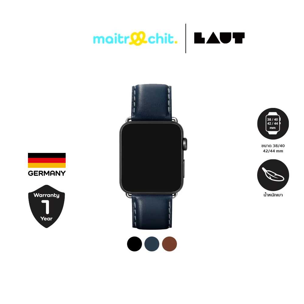 LAUT รุ่น Oxford สายสำหรับ Apple Watch Series 4/5/6 (38-40/42-44 MM)