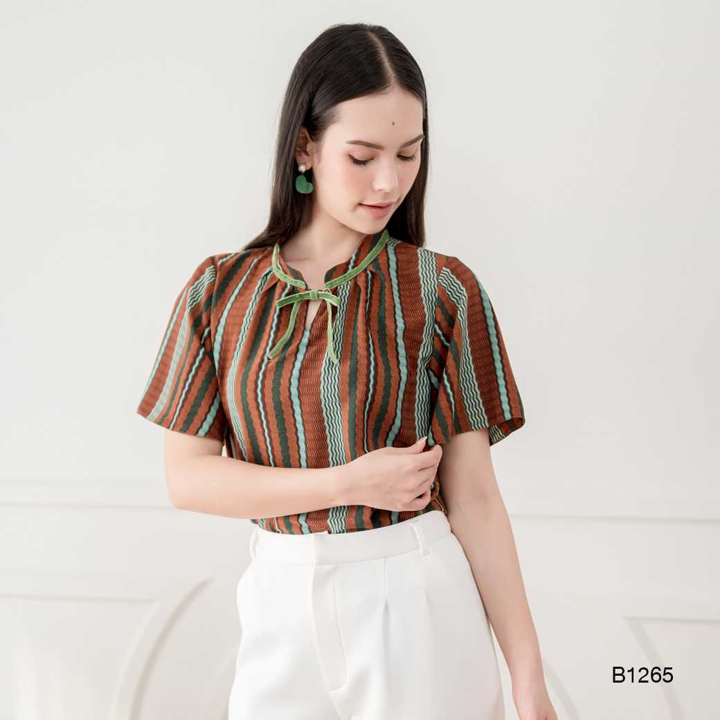 B1265-พีชสกิน-น้ำตาลเข้ม