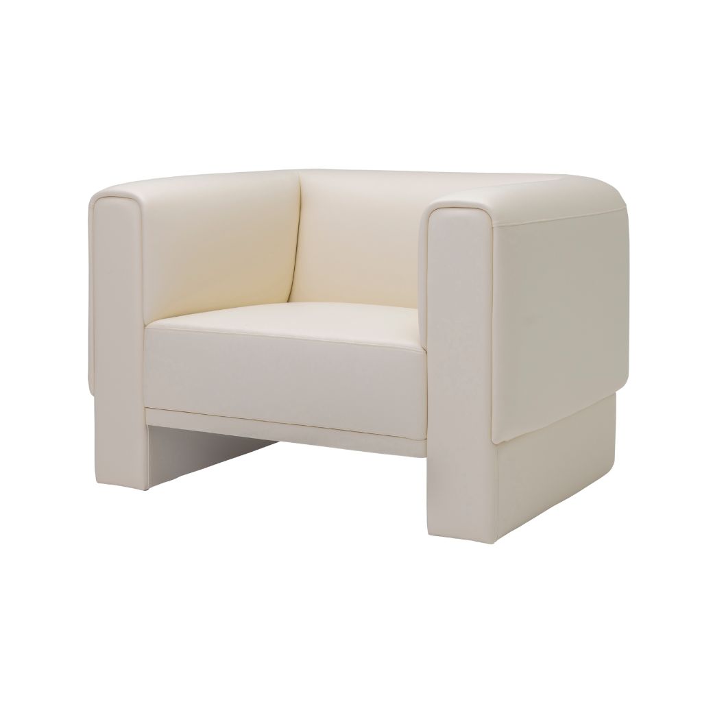 Modernform โซฟาเดี่ยว ARCHINI รุ่น SNOW มีเท้าแขน หุ้มหนังเทียม