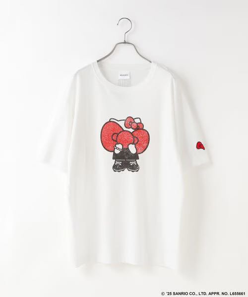 Japan LOWRYS FARM HELLO KITTY BIG TEE - One Size 